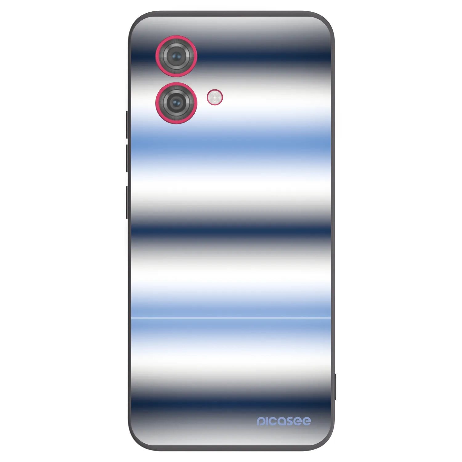 Picasee Μαύρη θήκη σιλικόνης για Motorola Moto G84 5G - Static Lines