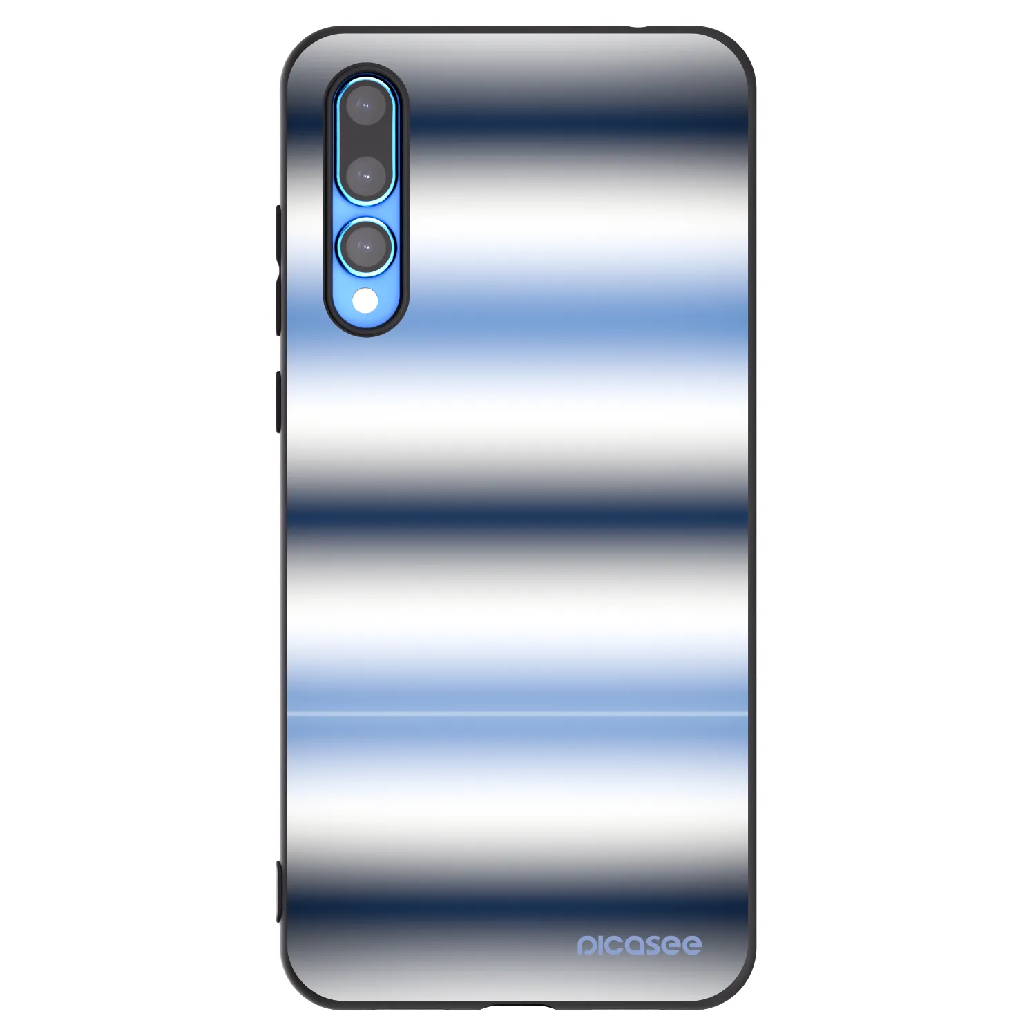 Picasee Μαύρη θήκη σιλικόνης για Huawei P20 Pro - Static Lines