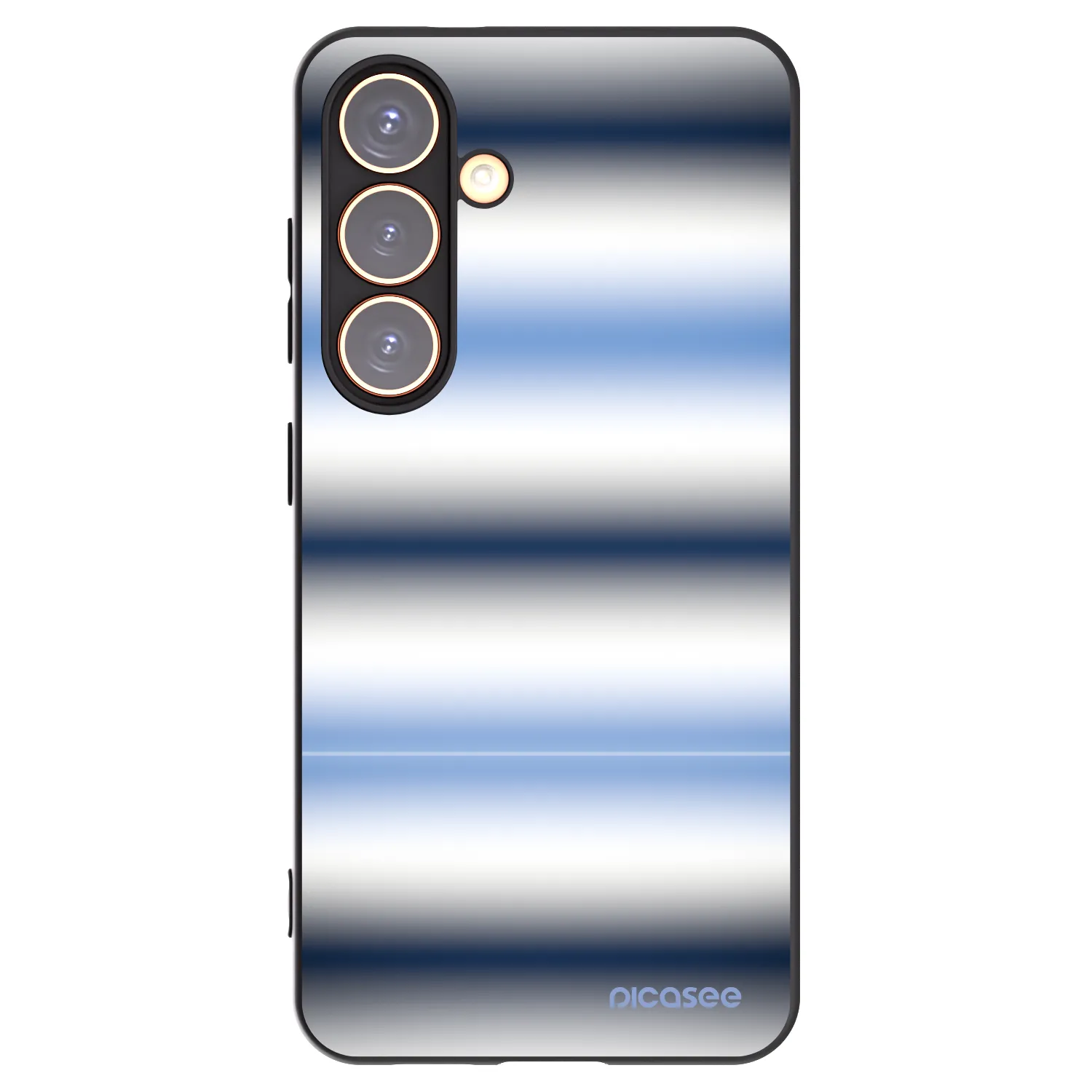Picasee Μαύρη θήκη σιλικόνης για Samsung Galaxy S24 S921B 5G - Static Lines