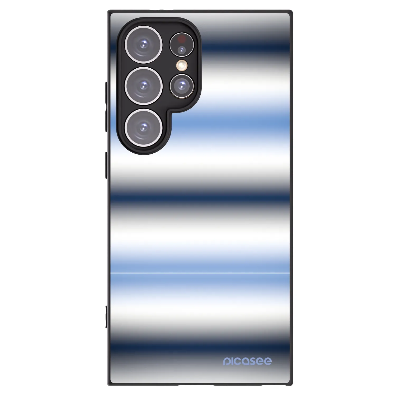 Picasee Μαύρη θήκη σιλικόνης για Samsung Galaxy S24 Ultra S928B 5G - Static Lines