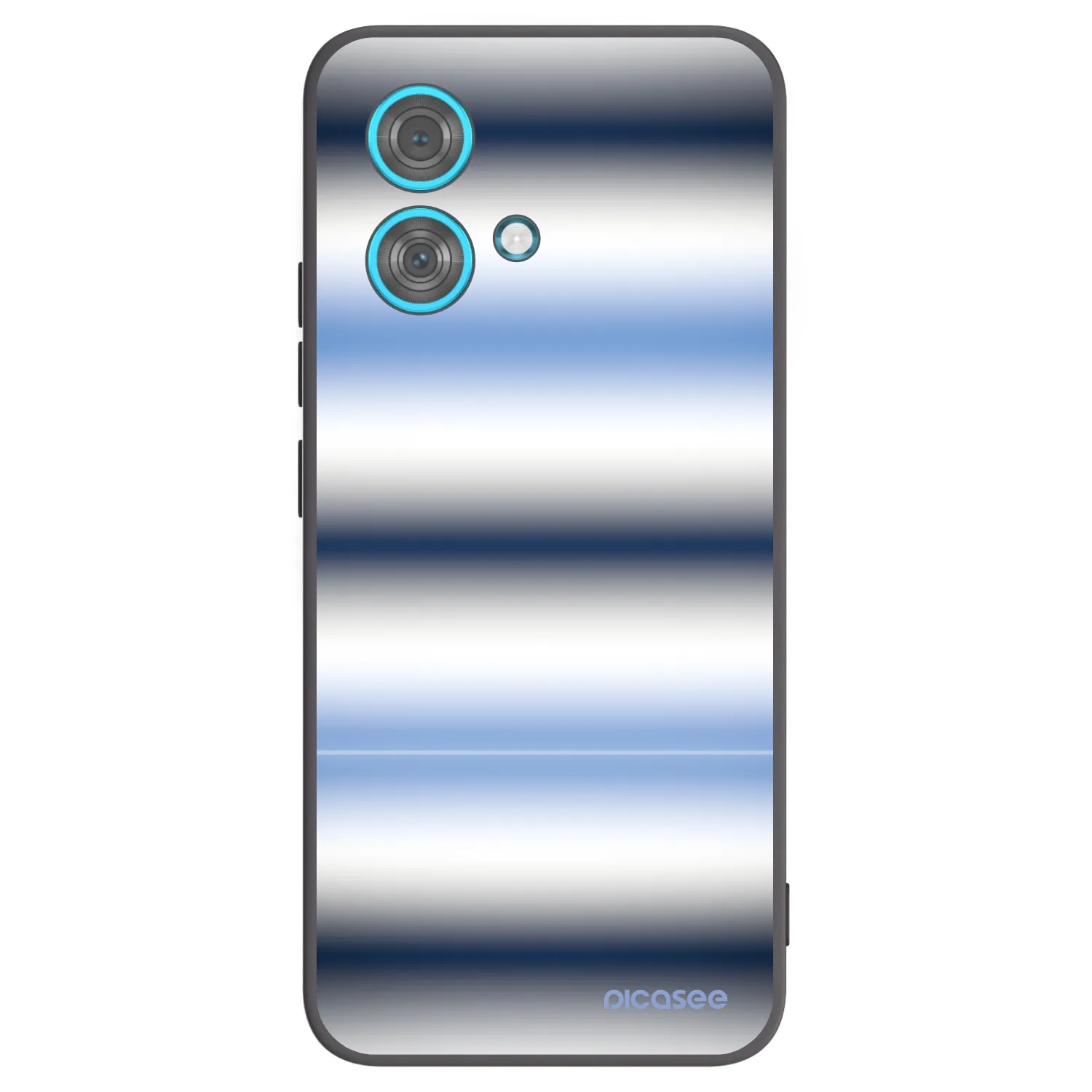 Picasee Μαύρη θήκη σιλικόνης για Motorola Edge 40 Neo - Static Lines