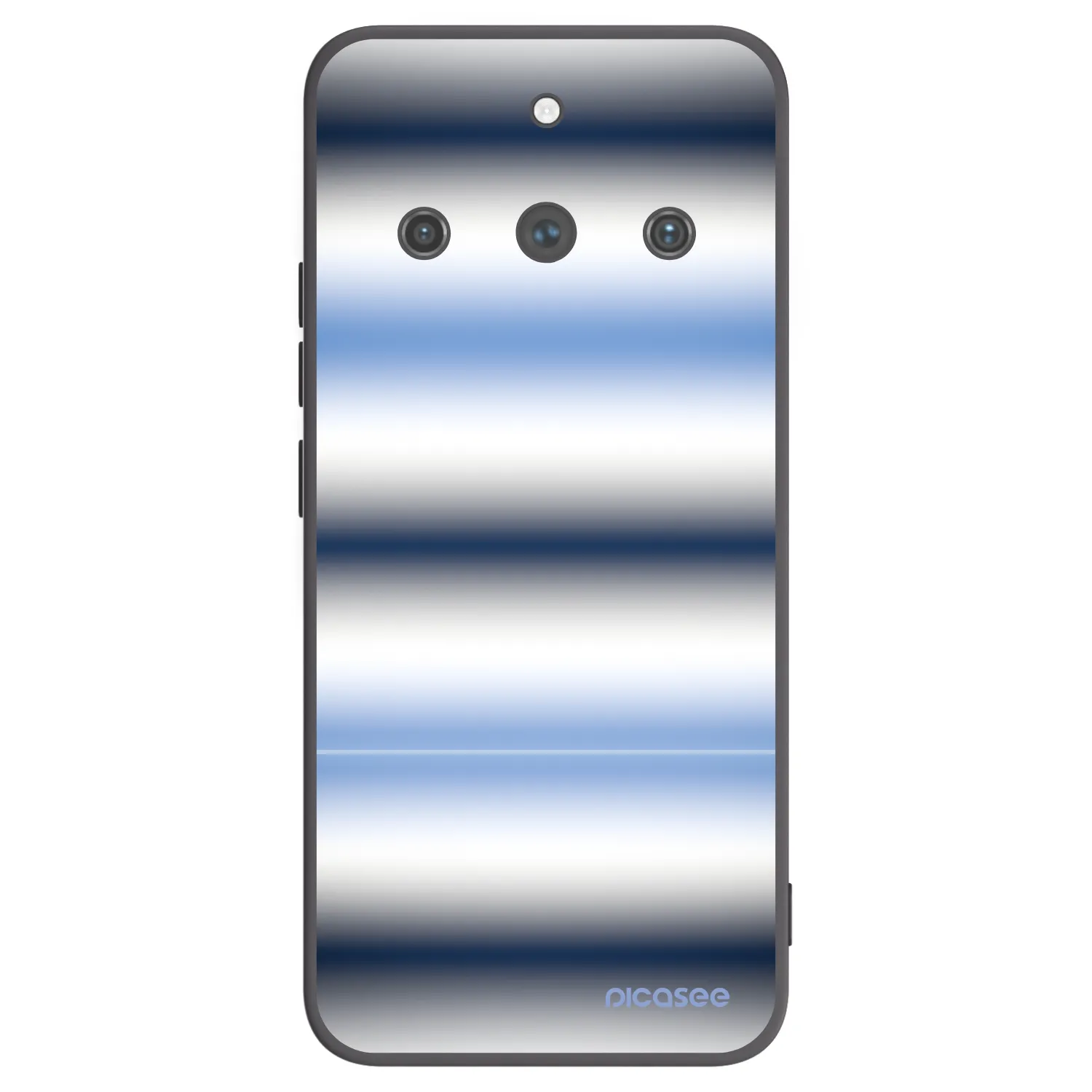 Picasee Μαύρη θήκη σιλικόνης για Realme 11 Pro+ - Static Lines