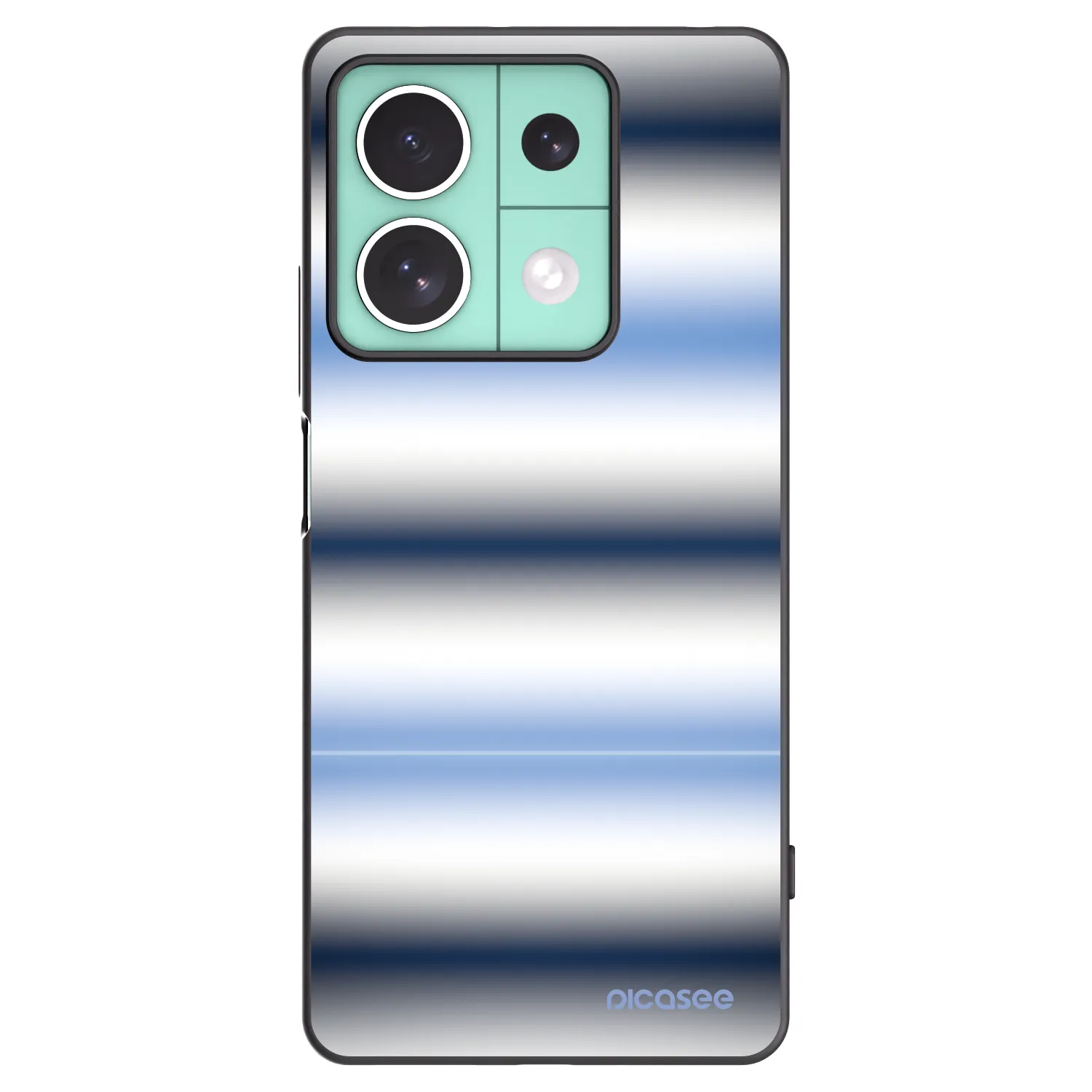 Picasee Μαύρη θήκη σιλικόνης για Xiaomi Redmi Note 13 5G - Static Lines