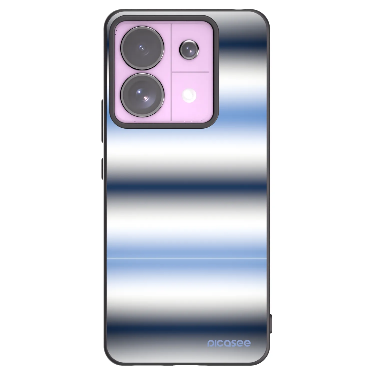 Picasee Μαύρη θήκη σιλικόνης για Xiaomi Redmi Note 13 Pro 5G - Static Lines