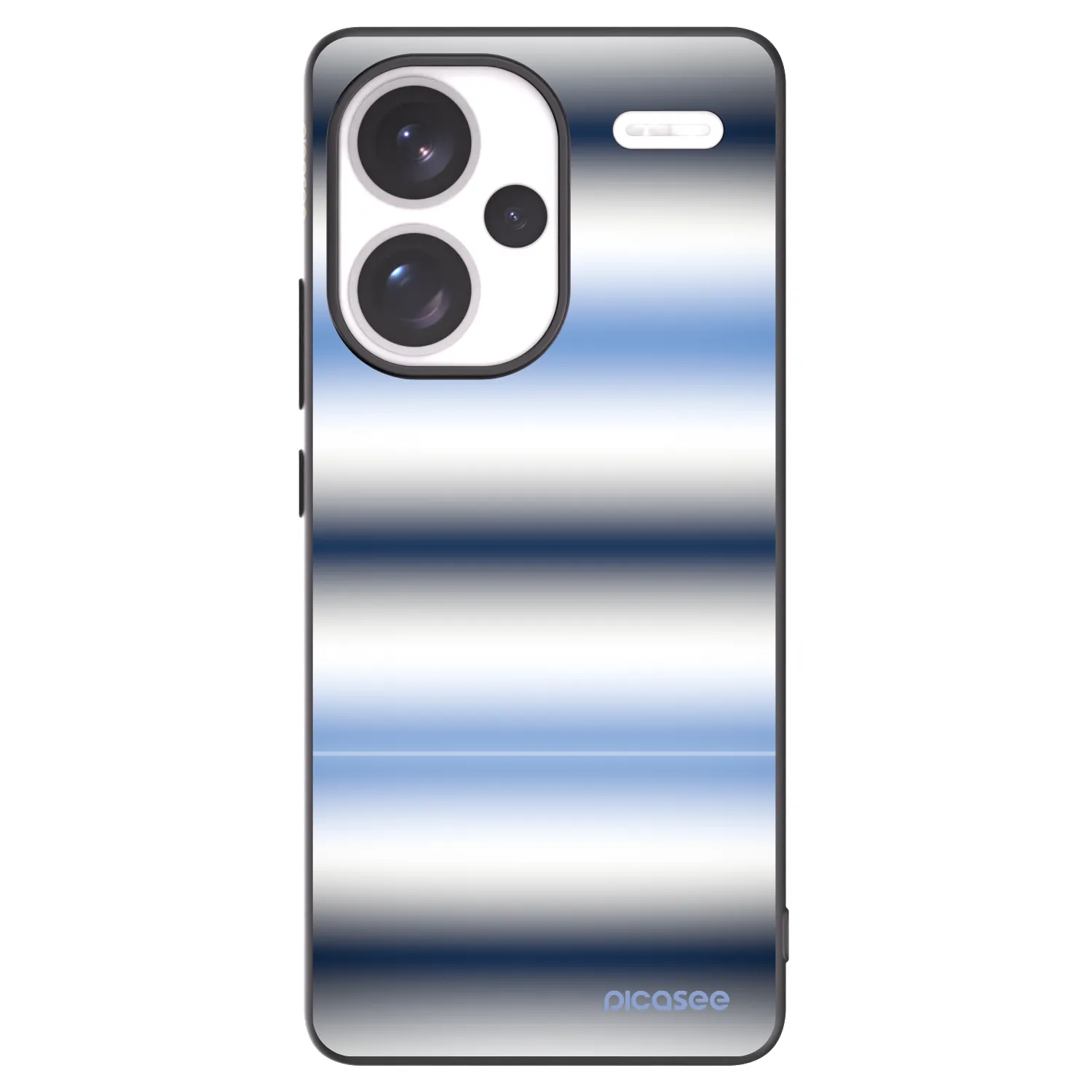 Picasee Μαύρη θήκη σιλικόνης για Xiaomi Redmi Note 13 Pro+ 5G - Static Lines