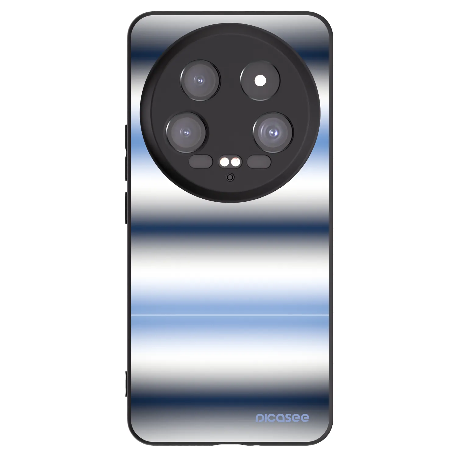 Picasee Μαύρη θήκη σιλικόνης για Xiaomi 14 Ultra - Static Lines