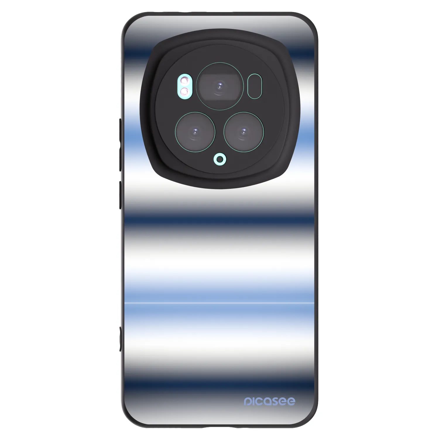 Picasee Μαύρη θήκη σιλικόνης για Honor Magic6 Pro - Static Lines