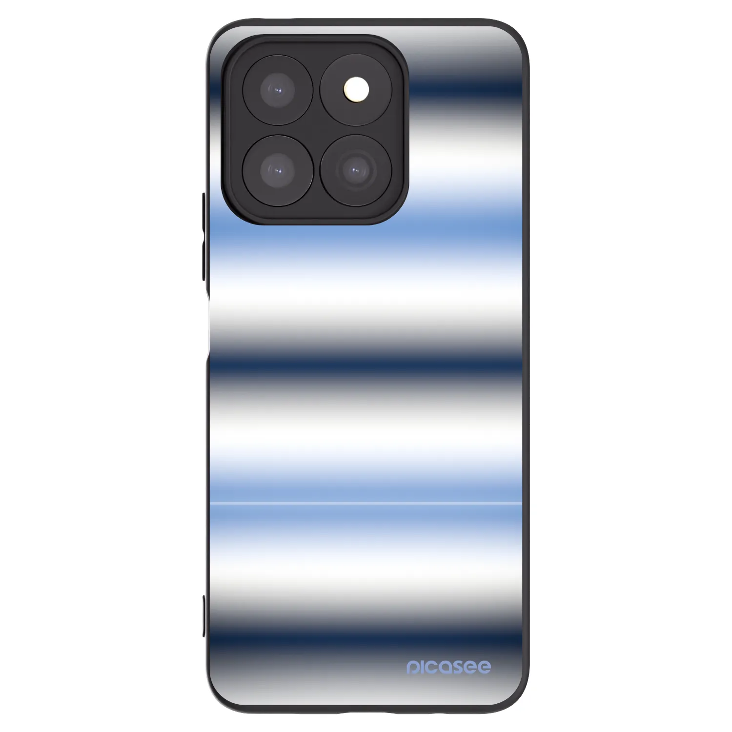 Picasee Μαύρη θήκη σιλικόνης για Honor X8b - Static Lines