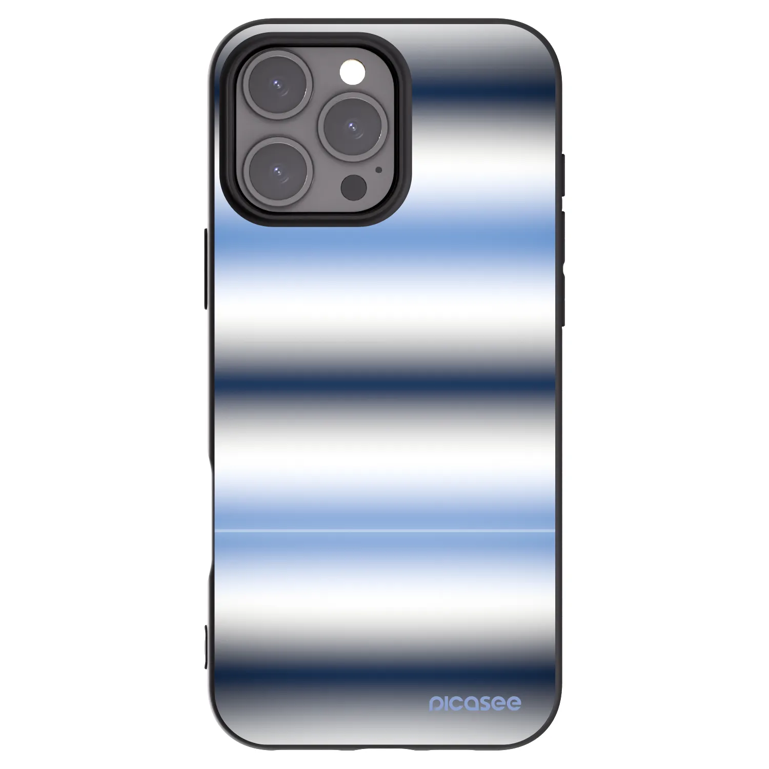 Picasee Μαύρη θήκη σιλικόνης για Apple iPhone 16 Pro Max - Static Lines