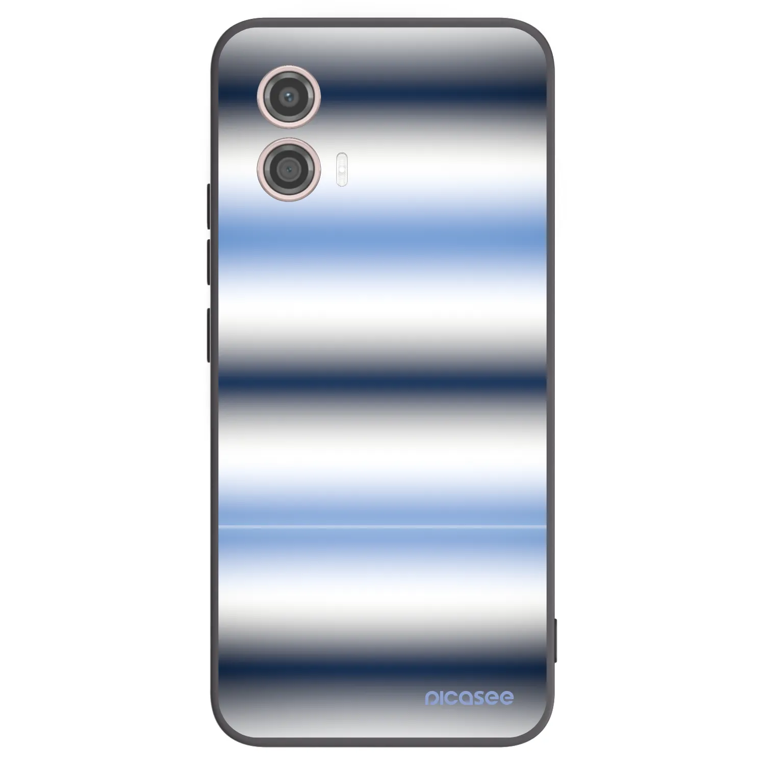 Picasee Μαύρη θήκη σιλικόνης για Motorola Moto G53 5G - Static Lines