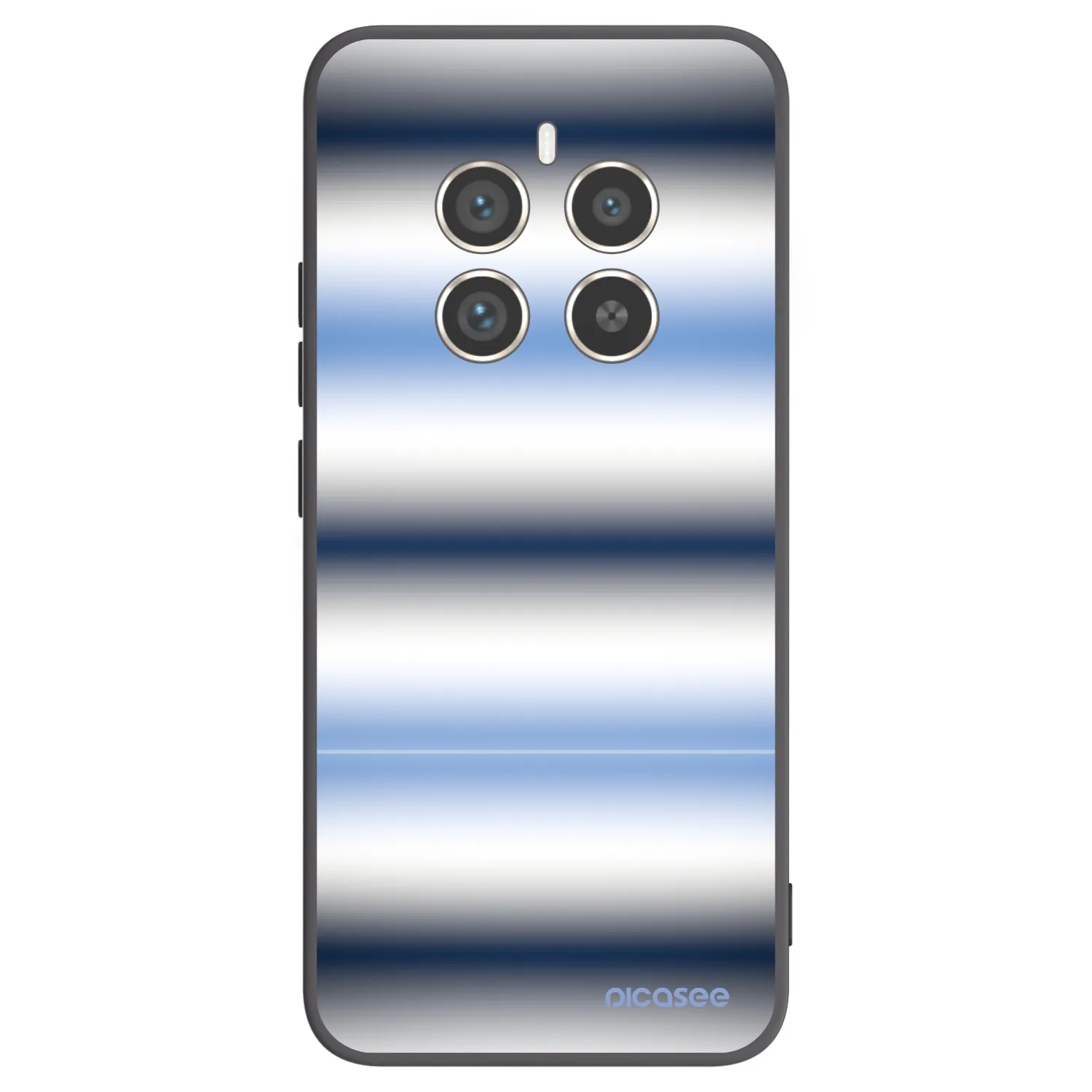 Picasee Μαύρη θήκη σιλικόνης για Realme 12 Pro 5G - Static Lines