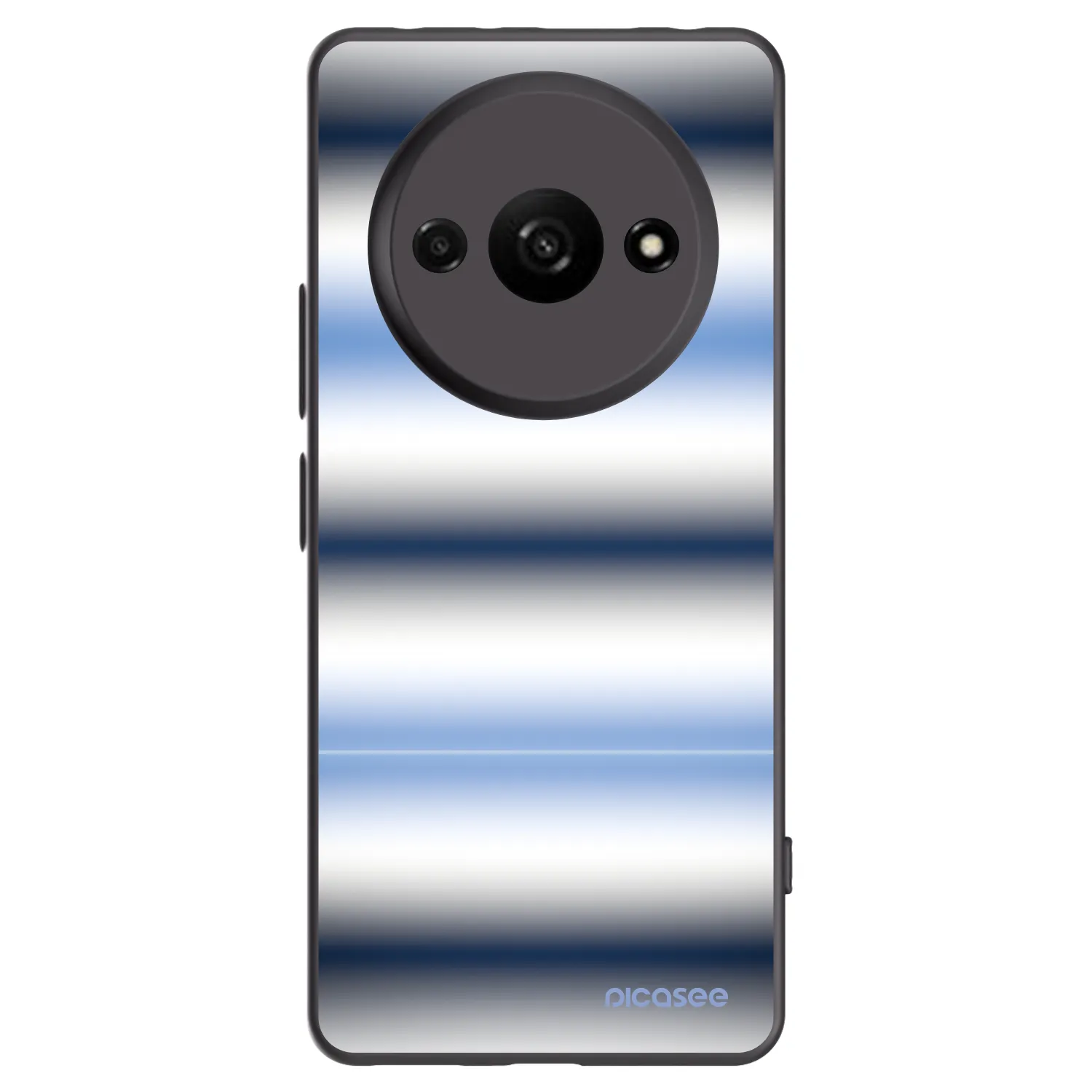 Picasee Μαύρη θήκη σιλικόνης για Xiaomi Redmi A3 - Static Lines