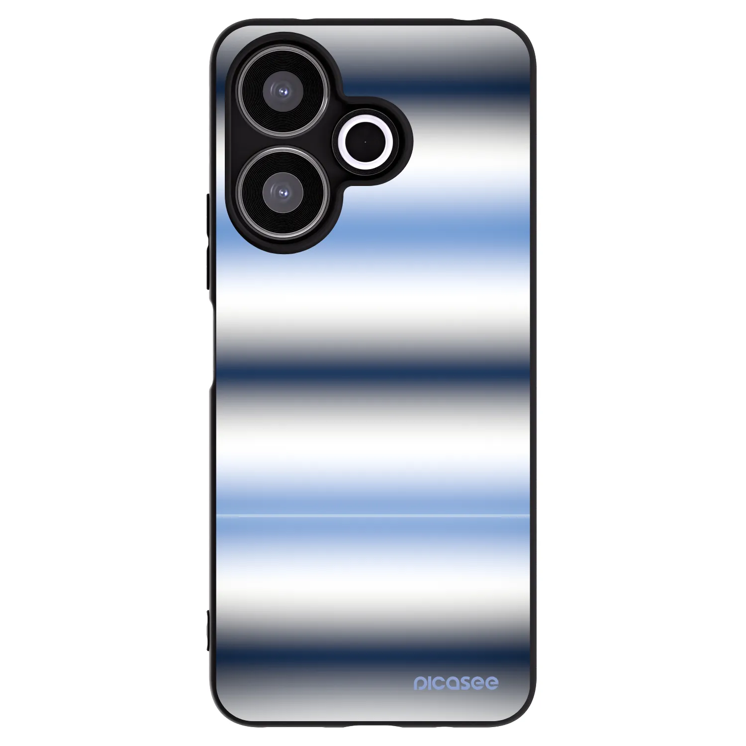 Picasee Μαύρη θήκη σιλικόνης για Xiaomi Redmi 13 4G - Static Lines