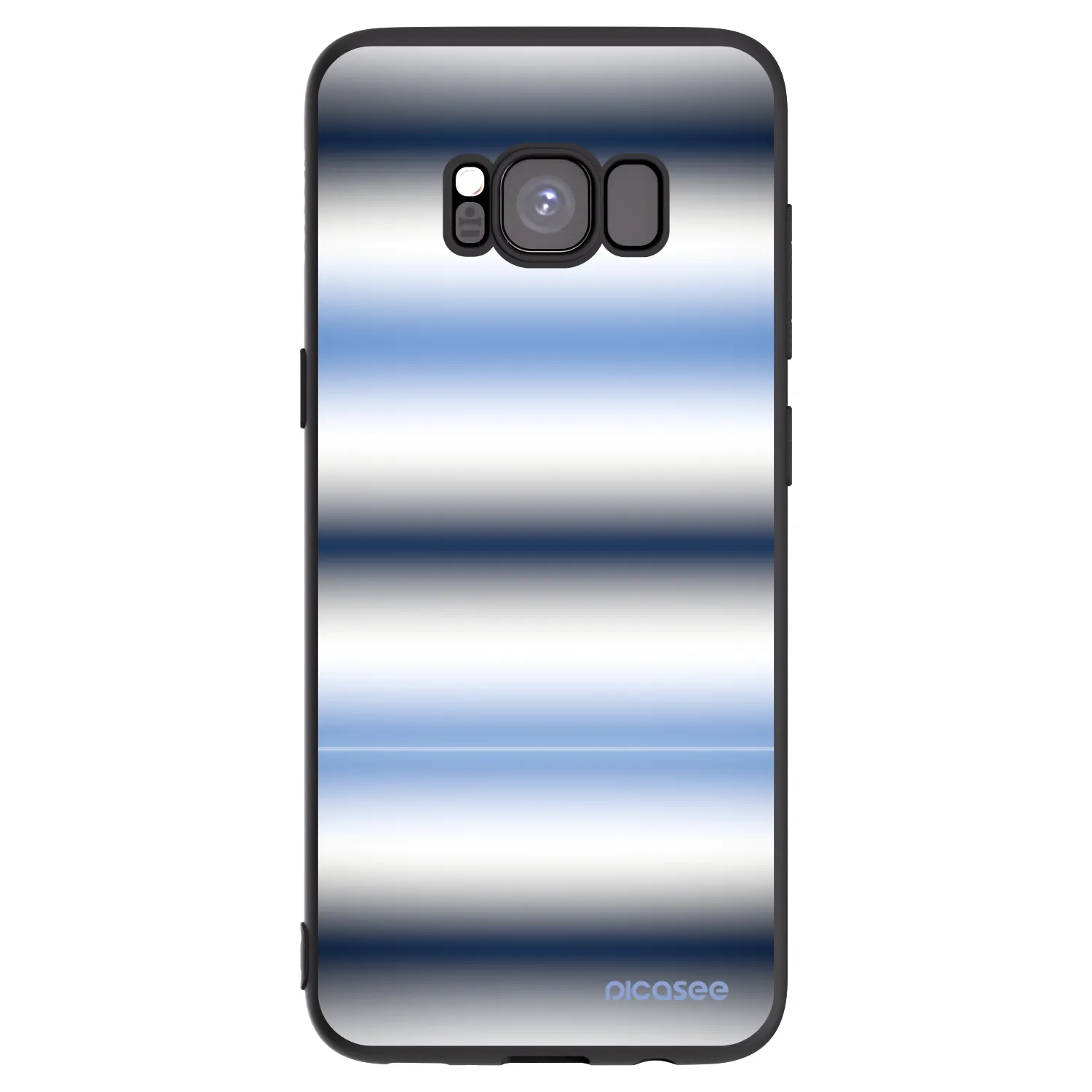 Picasee Μαύρη θήκη σιλικόνης για Samsung Galaxy S8 G950F - Static Lines