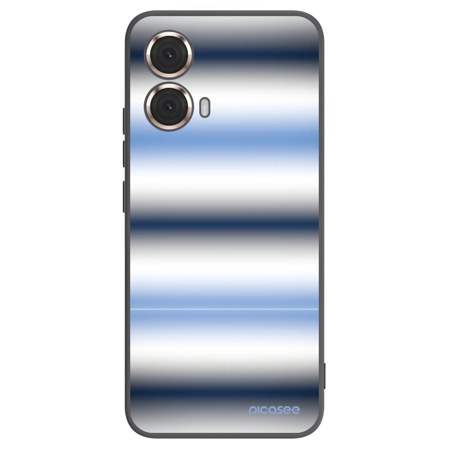 Picasee Μαύρη θήκη σιλικόνης για Motorola Moto G85 - Static Lines