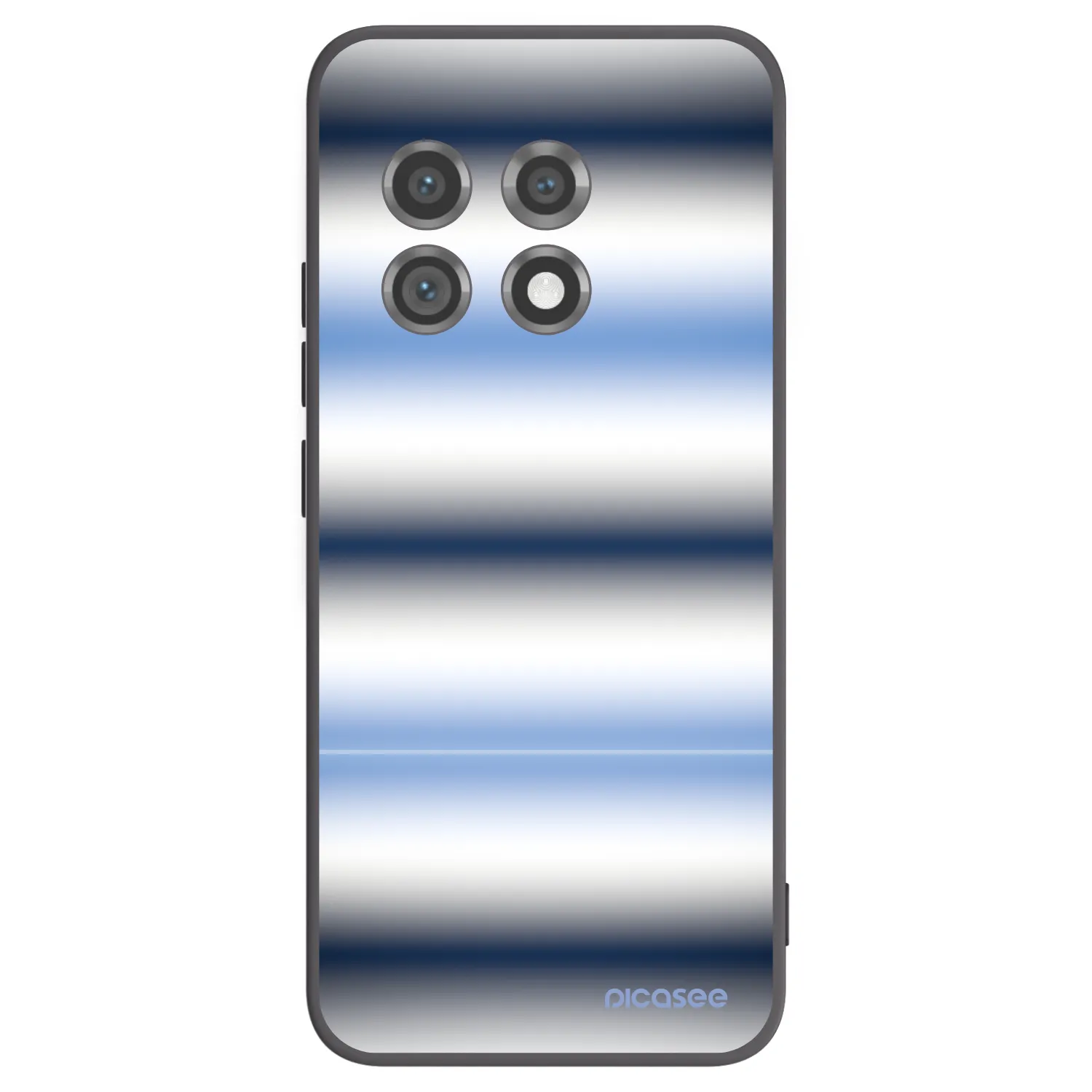 Picasee Μαύρη θήκη σιλικόνης για OnePlus 11 5G - Static Lines