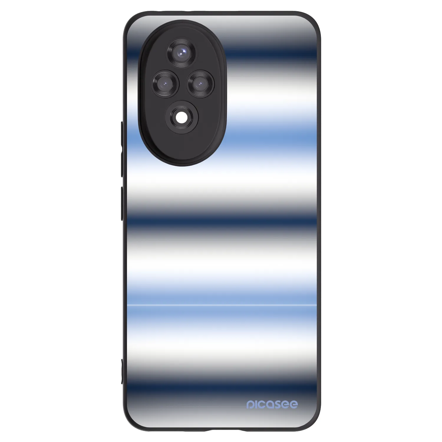 Picasee Μαύρη θήκη σιλικόνης για Honor 200 Pro 5G - Static Lines