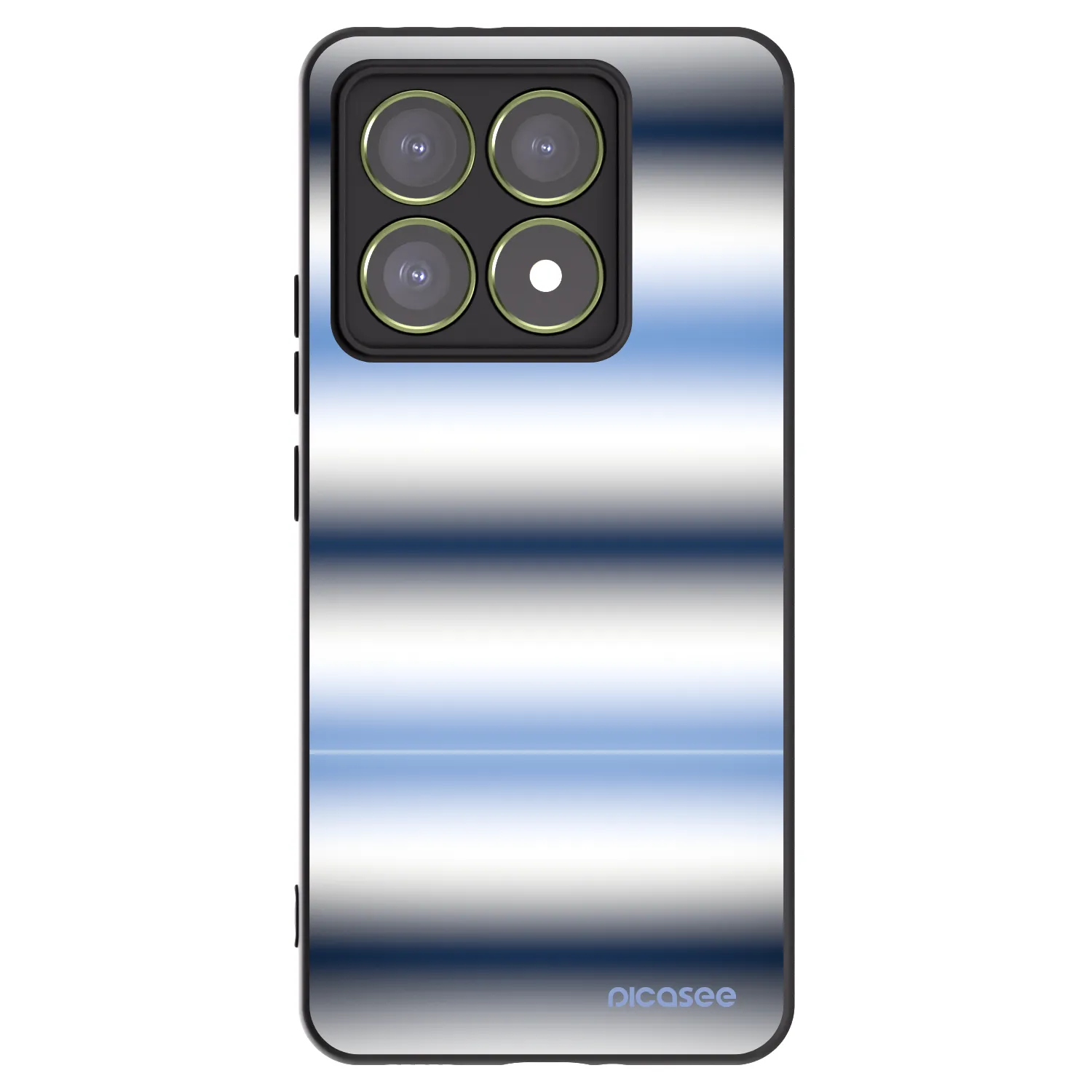 Picasee Μαύρη θήκη σιλικόνης για Xiaomi 14T - Static Lines