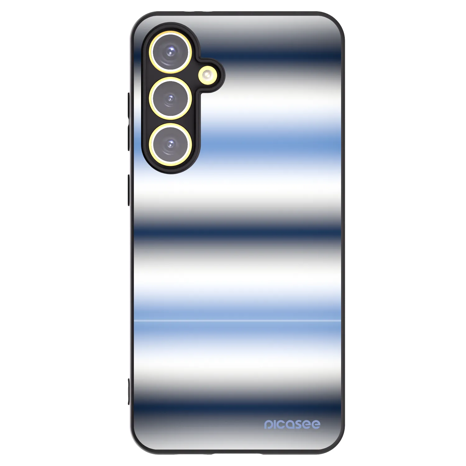 Picasee Μαύρη θήκη σιλικόνης για Samsung Galaxy S24 FE S721B - Static Lines