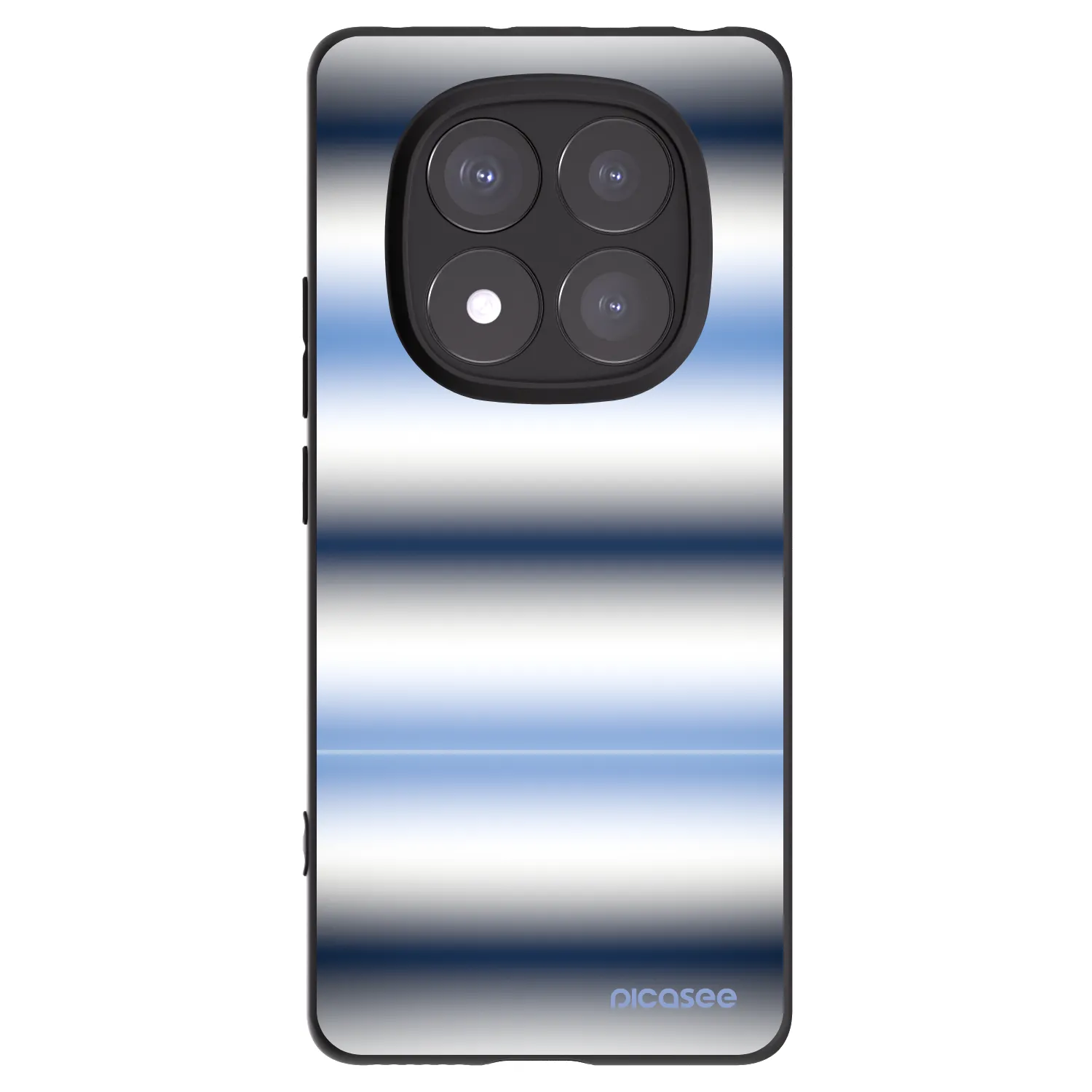 Picasee Μαύρη θήκη σιλικόνης για Xiaomi Redmi Note 14 Pro 5G - Static Lines