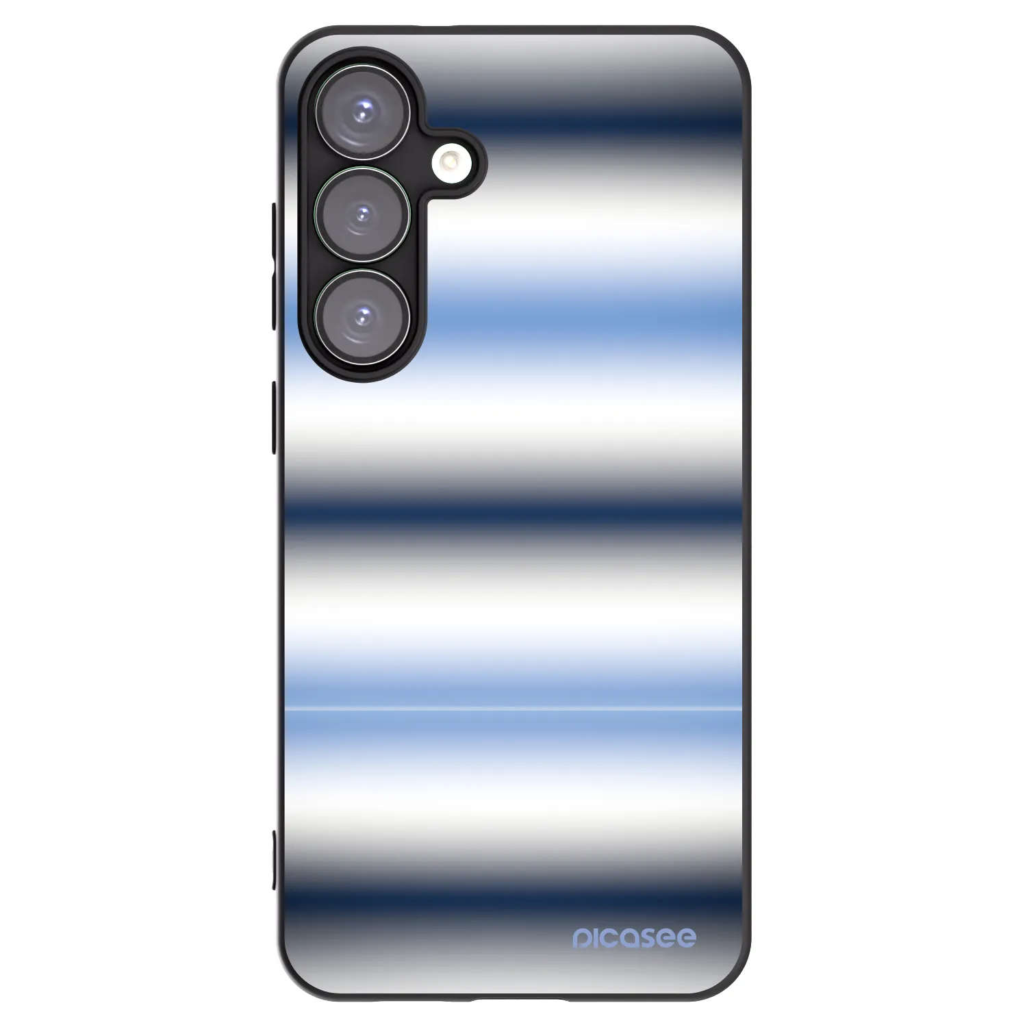 Picasee Μαύρη θήκη σιλικόνης για Samsung Galaxy S25+ 5G - Static Lines