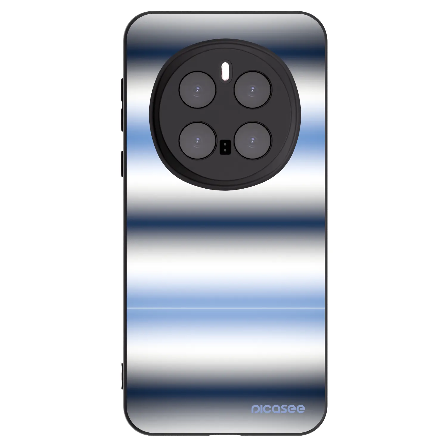 Picasee Μαύρη θήκη σιλικόνης για Honor Magic7 Pro 5G - Static Lines