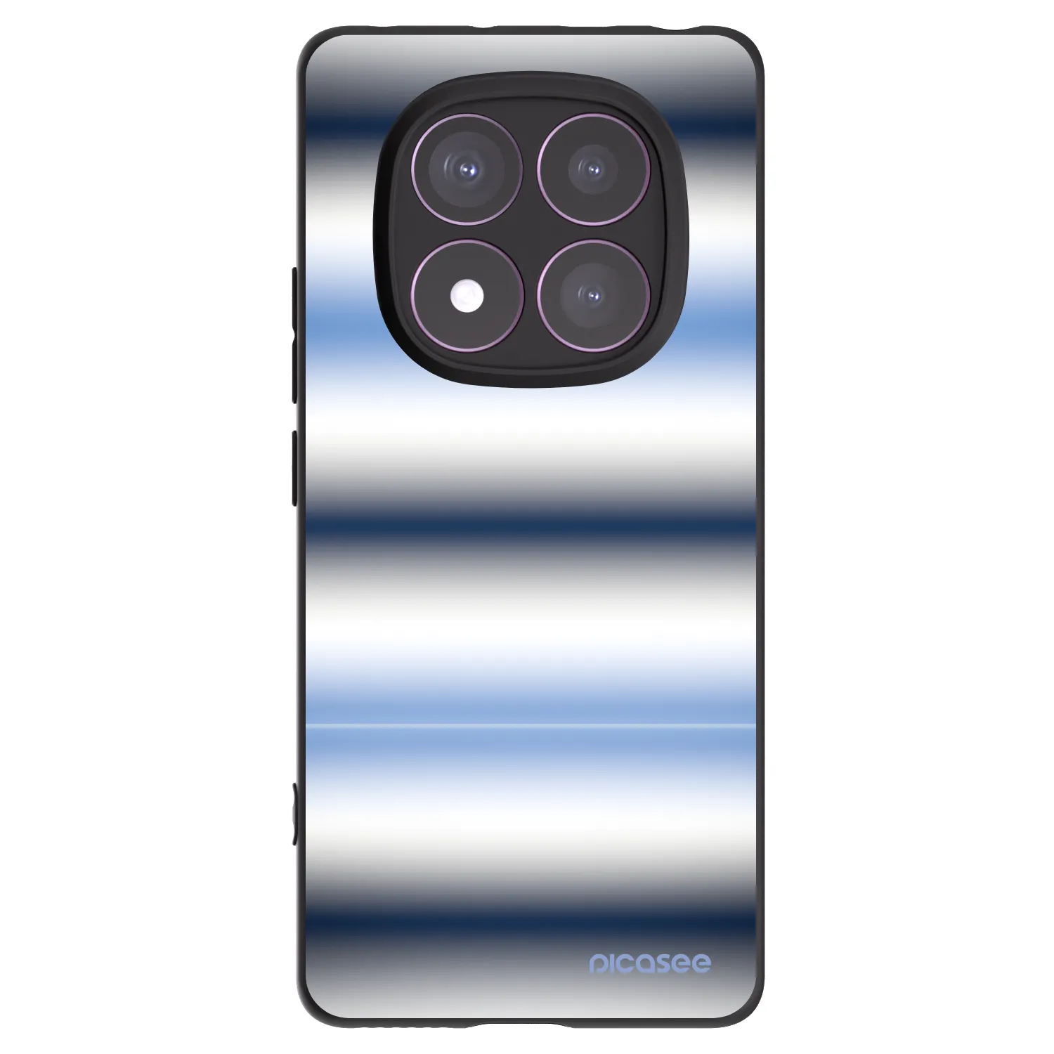 Picasee Μαύρη θήκη σιλικόνης για Xiaomi Redmi Note 14 Pro 4G - Static Lines