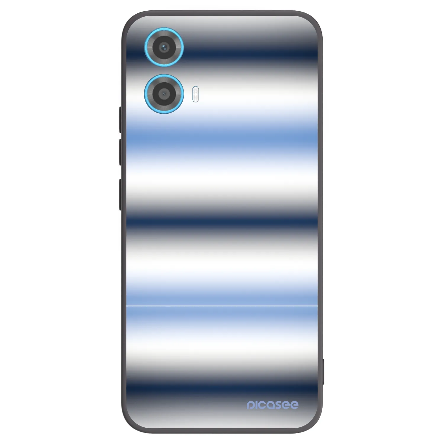 Picasee Μαύρη θήκη σιλικόνης για Motorola Moto G34 5G - Static Lines