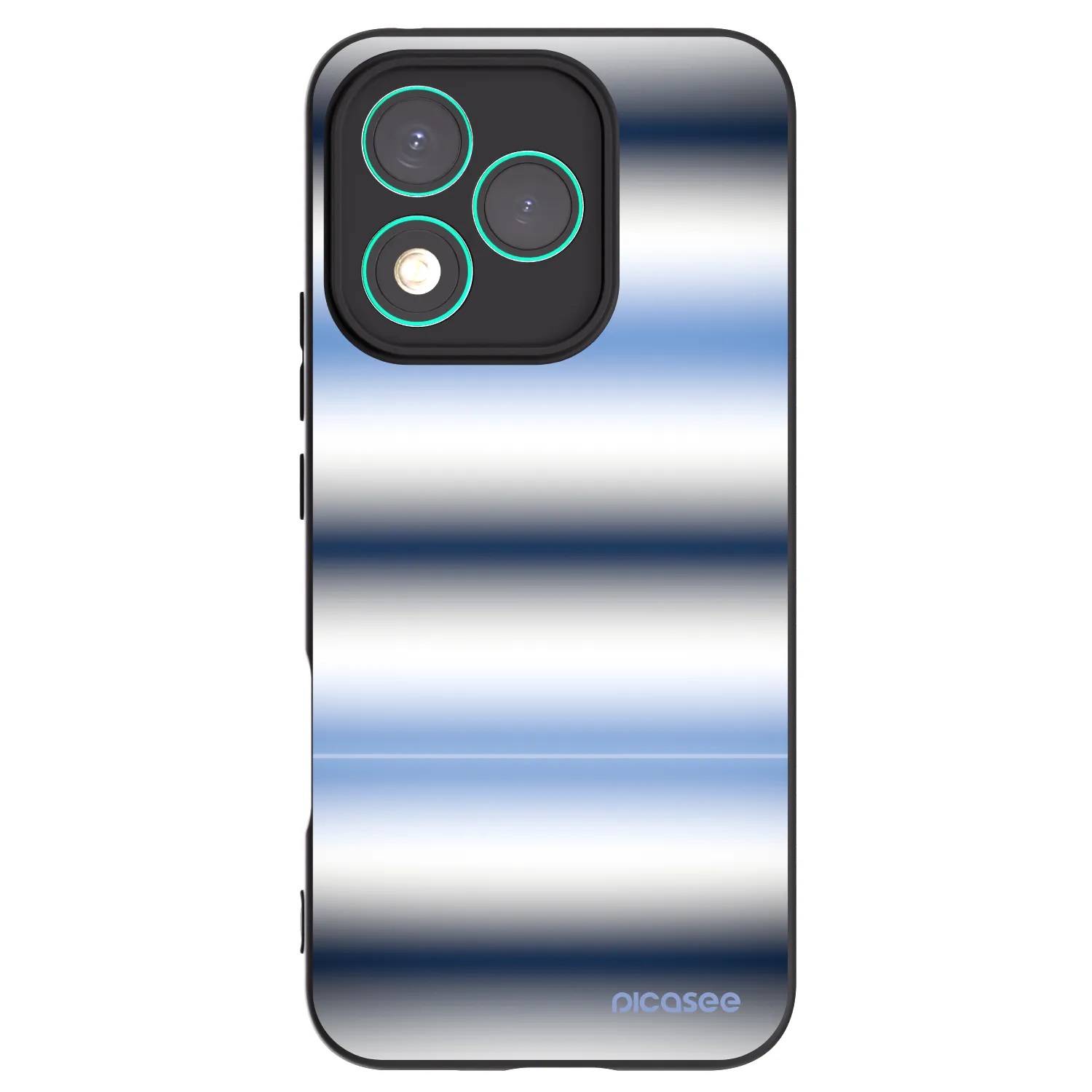 Picasee Μαύρη θήκη σιλικόνης για Honor 400 Lite 5G - Static Lines