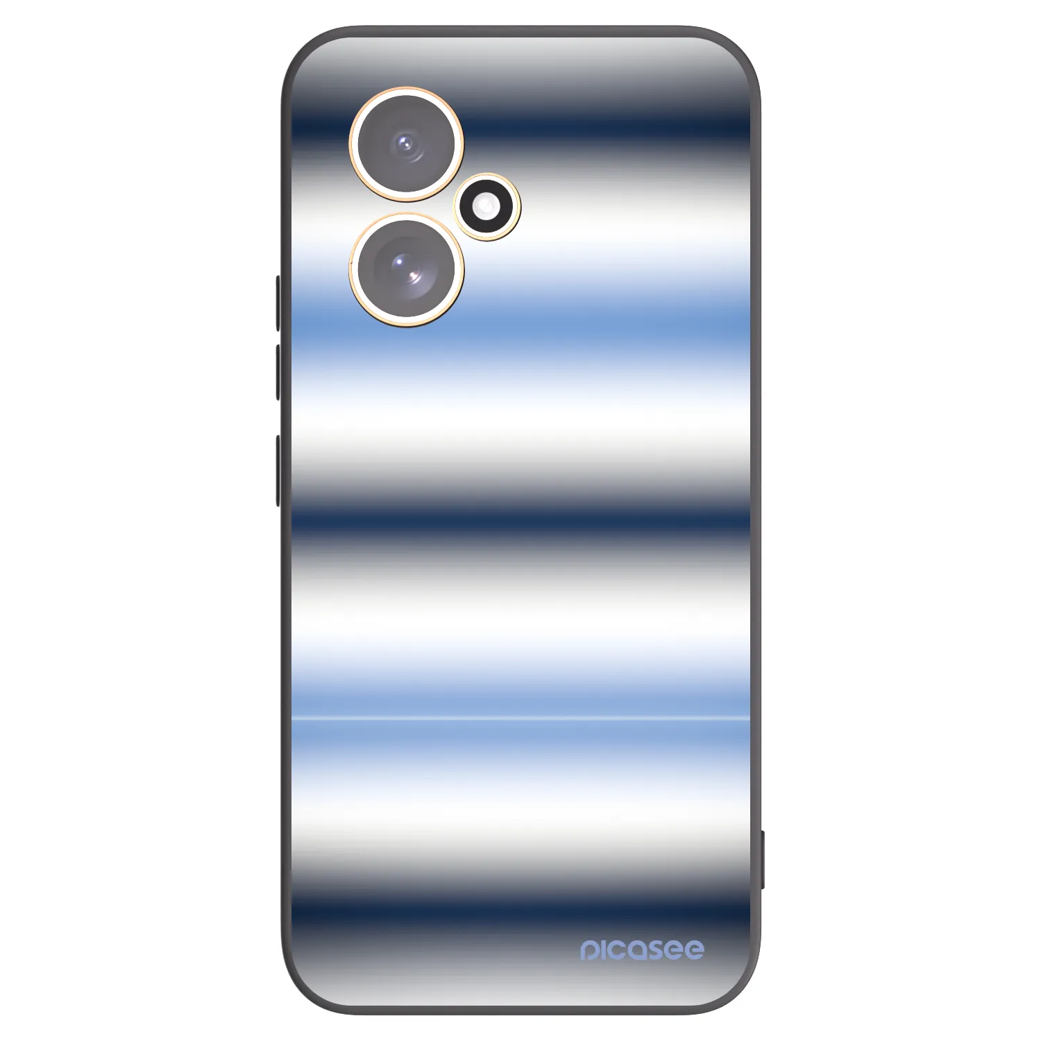 Picasee Μαύρη θήκη σιλικόνης για Honor 400 5G - Static Lines