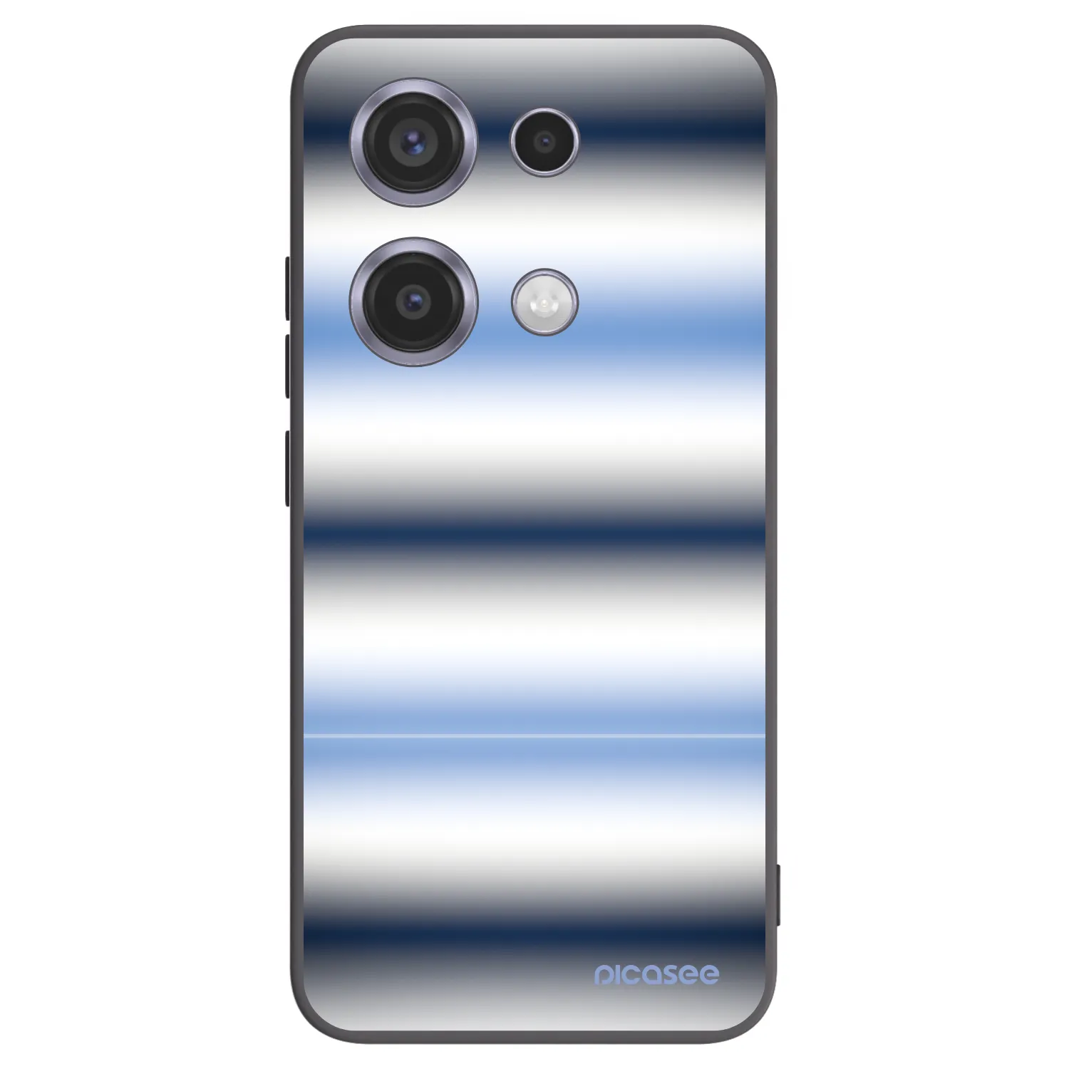 Picasee Μαύρη θήκη σιλικόνης για Xiaomi Redmi Note 14S - Static Lines