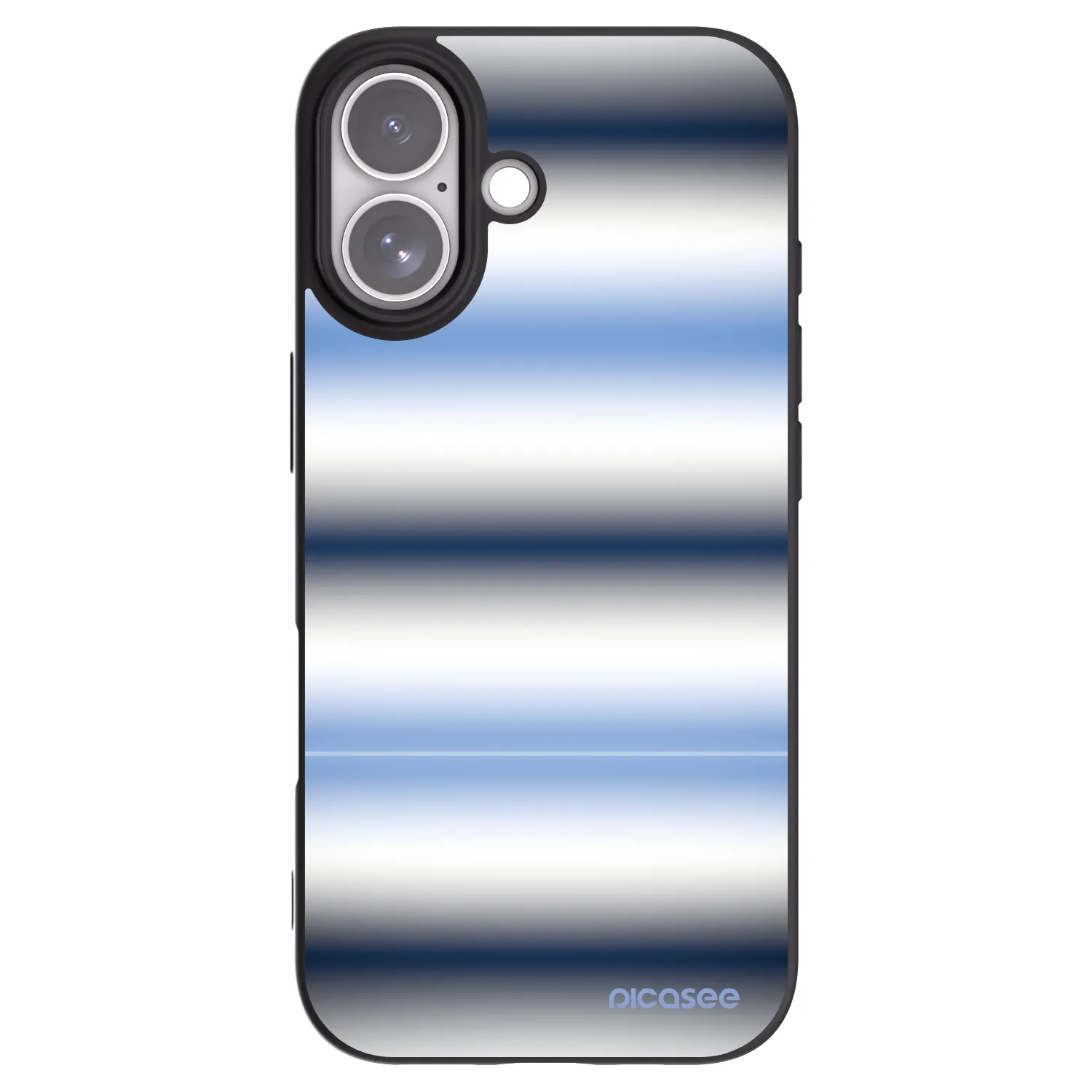Picasee Μαύρη θήκη σιλικόνης για Apple iPhone 17 - Static Lines