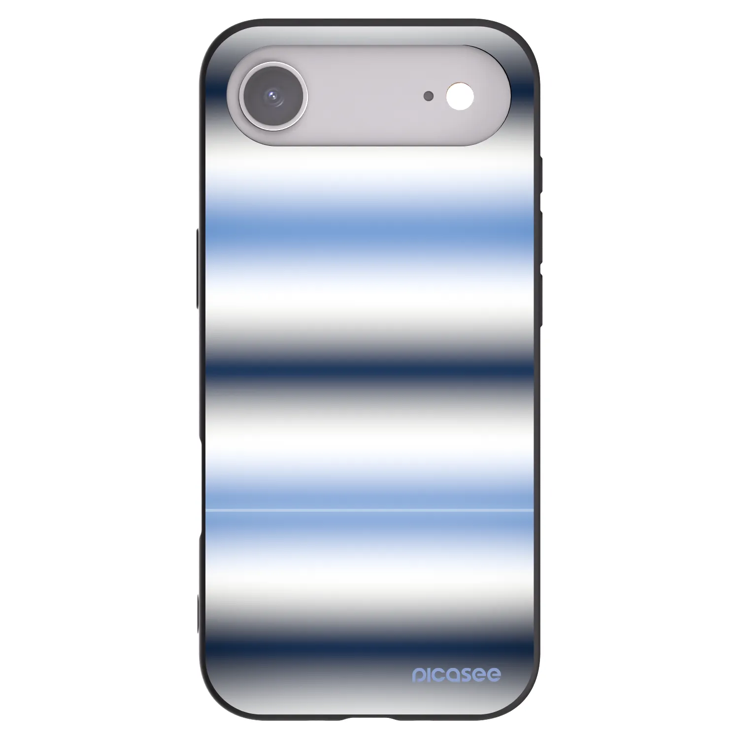 Picasee Μαύρη θήκη σιλικόνης για Apple iPhone Air - Static Lines