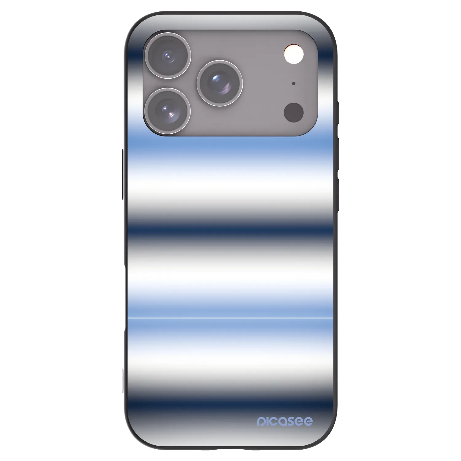 Picasee Μαύρη θήκη σιλικόνης για Apple iPhone 17 Pro - Static Lines