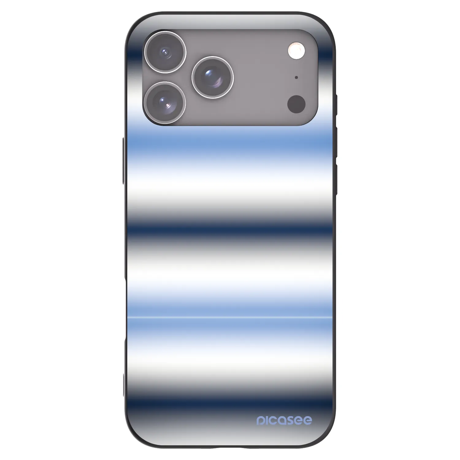 Picasee Μαύρη θήκη σιλικόνης για Apple iPhone 17 Pro Max - Static Lines