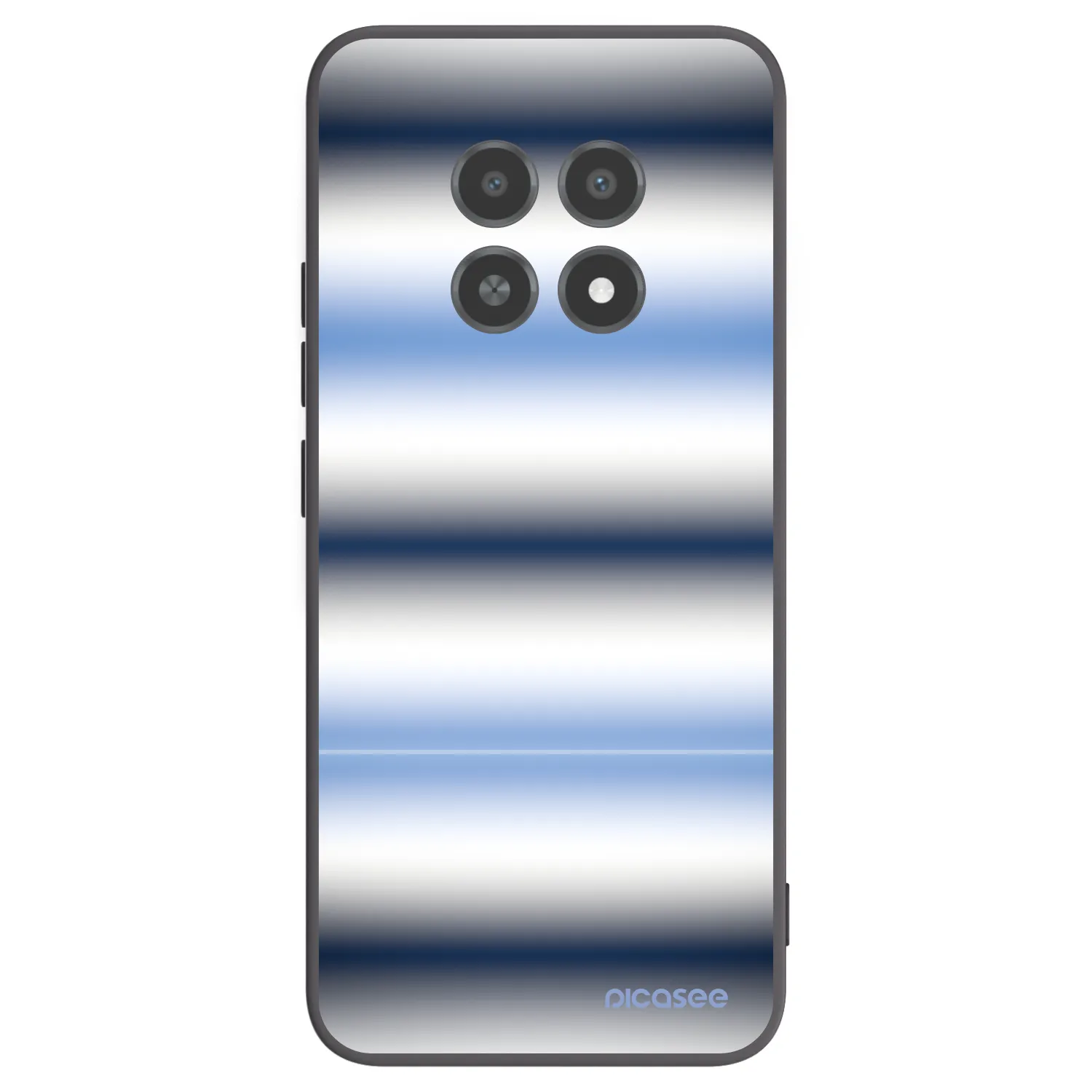 Picasee Μαύρη θήκη σιλικόνης για Realme 12X - Static Lines