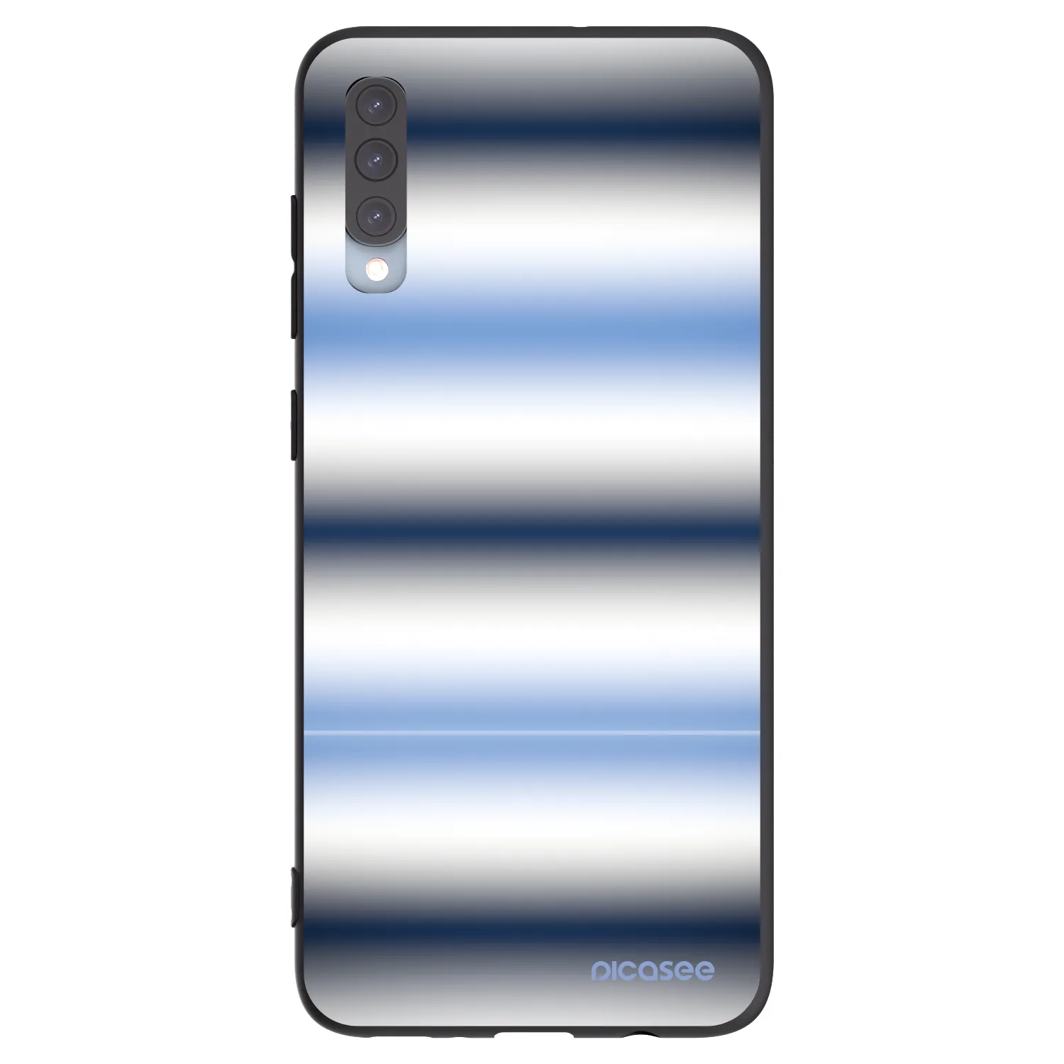 Picasee Μαύρη θήκη σιλικόνης για Samsung Galaxy A70 A705F - Static Lines