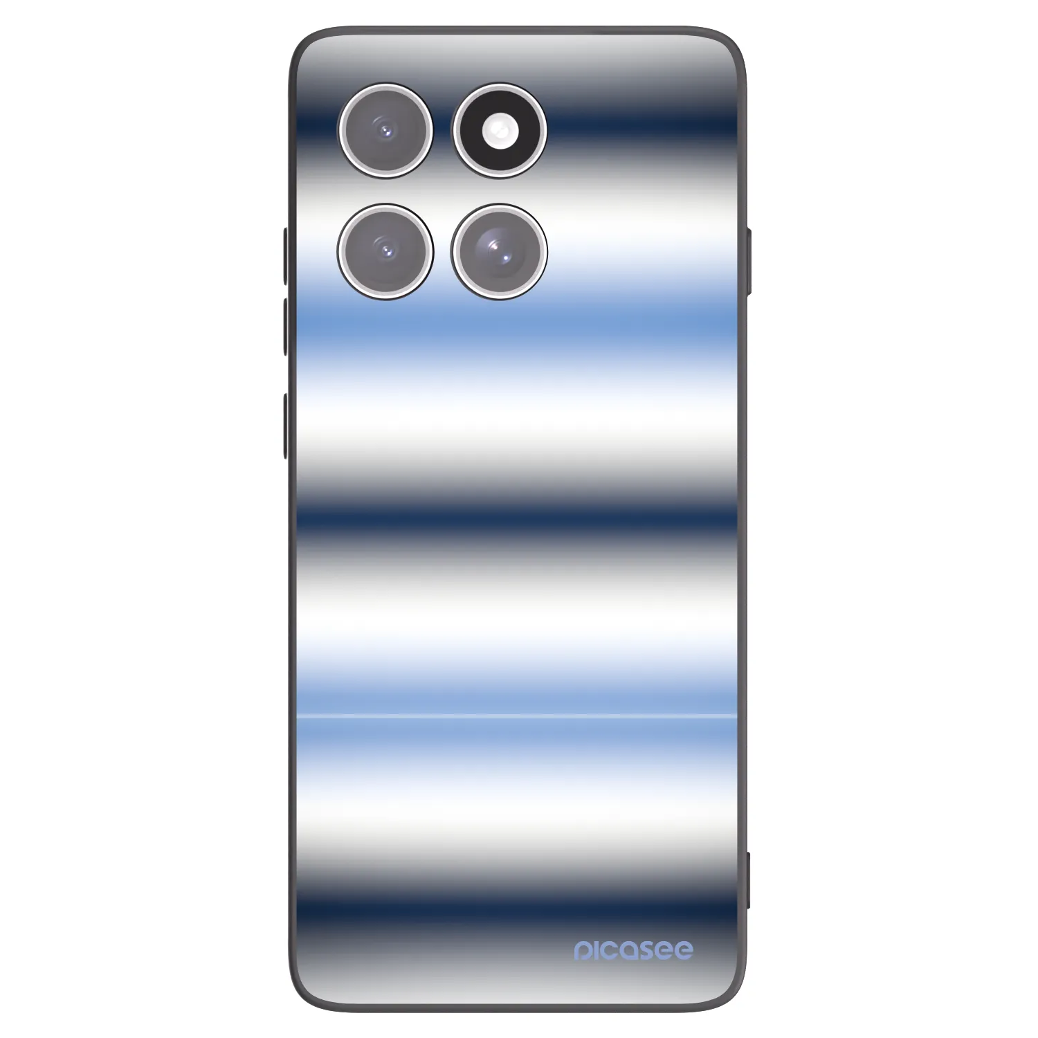 Picasee Μαύρη θήκη σιλικόνης για Motorola Edge 60 Pro - Static Lines