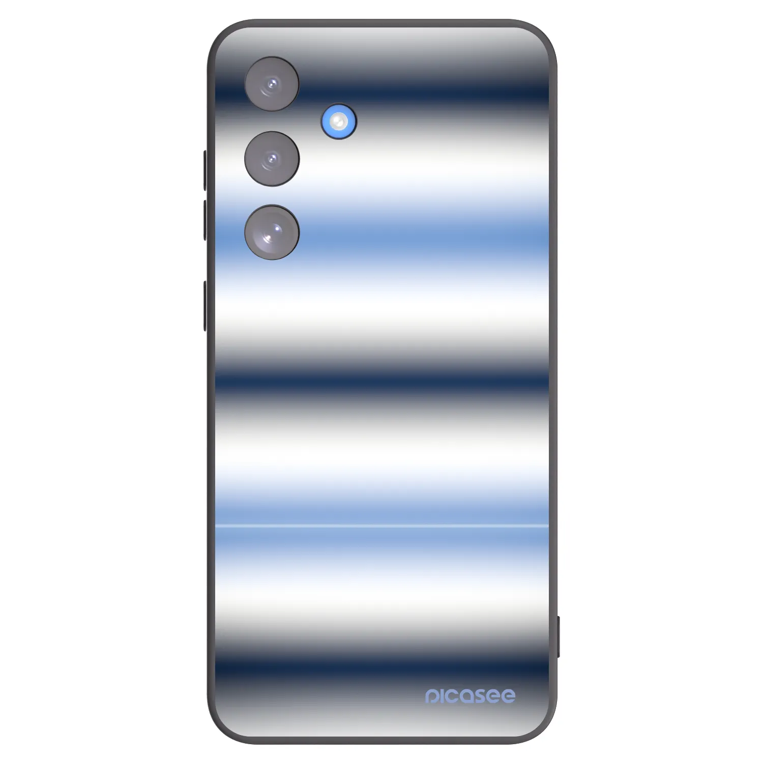 Picasee Μαύρη θήκη σιλικόνης για Samsung Galaxy S25 FE 5G - Static Lines