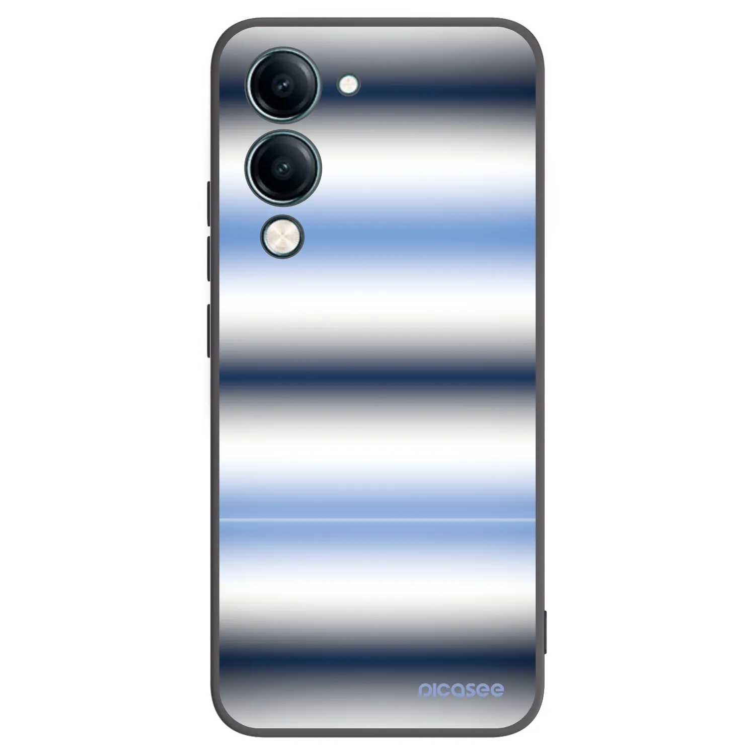 Picasee Μαύρη θήκη σιλικόνης για Vivo Y29s 5G - Static Lines