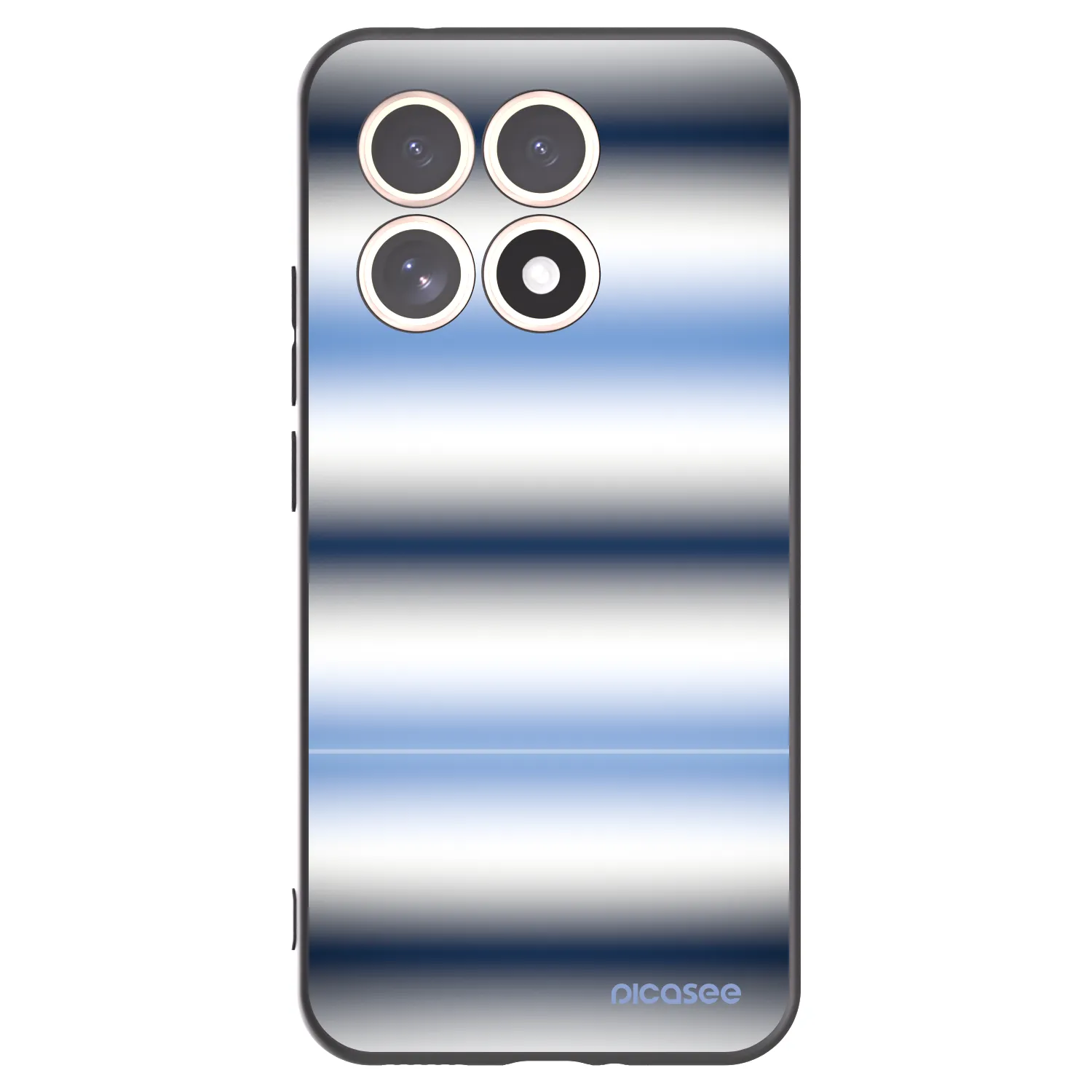 Picasee Μαύρη θήκη σιλικόνης για Xiaomi 15T - Static Lines