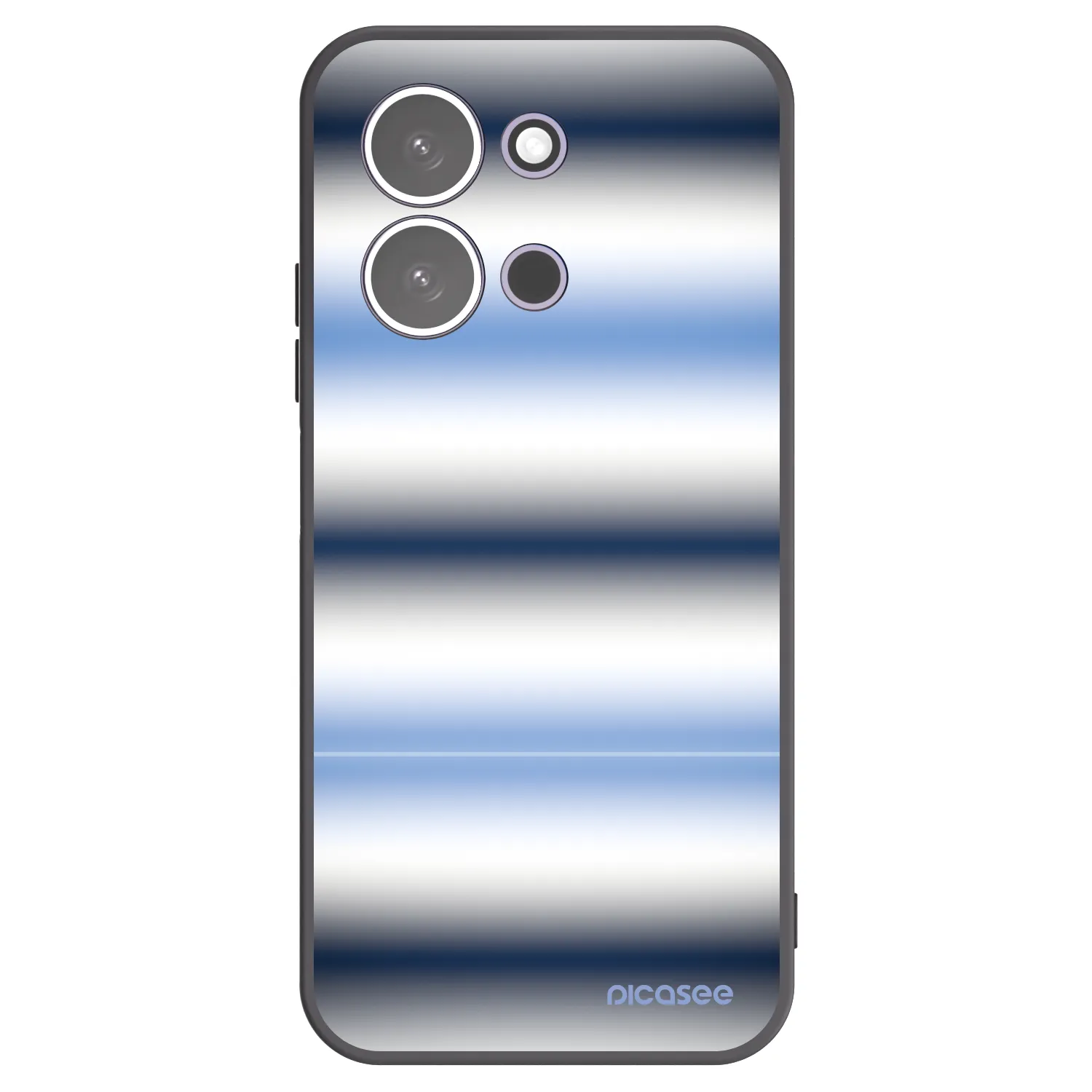 Picasee Μαύρη θήκη σιλικόνης για Xiaomi Redmi 15C 5G - Static Lines