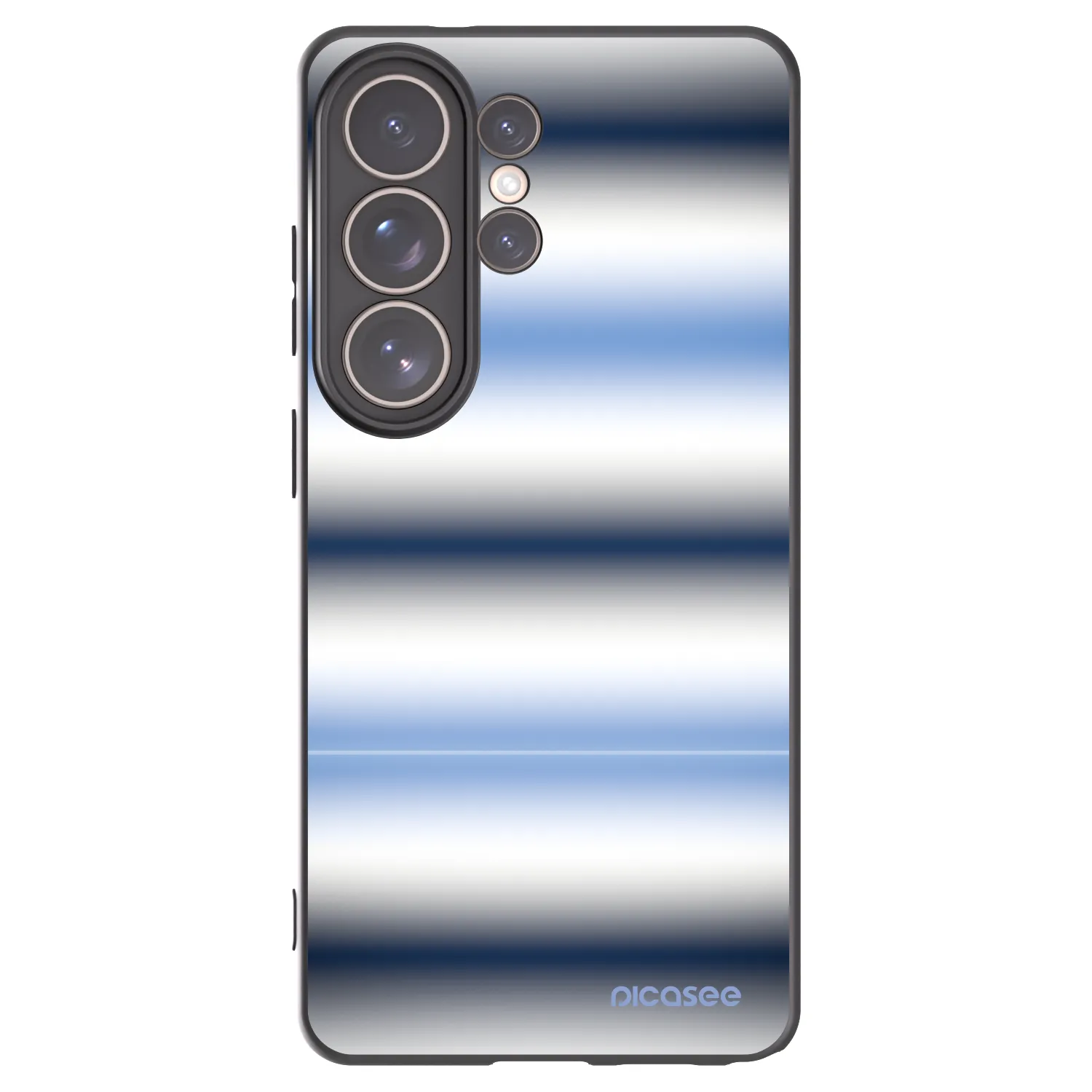 Picasee Μαύρη θήκη σιλικόνης για Samsung Galaxy S26 Ultra - Static Lines
