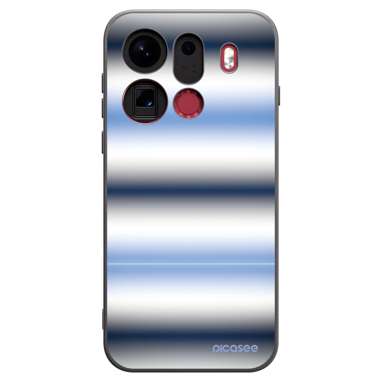 Picasee Μαύρη θήκη σιλικόνης για OPPO Find X9 Pro - Static Lines