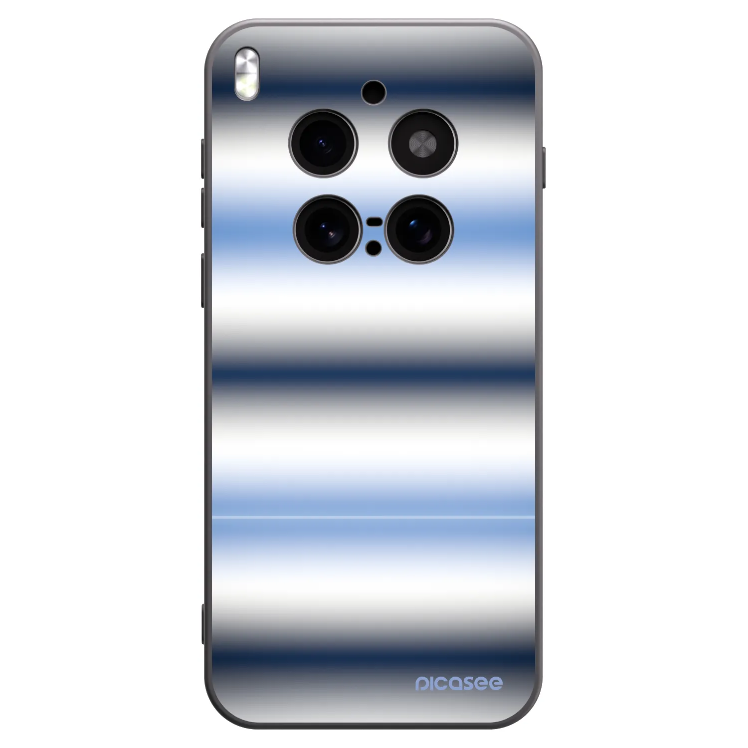 Picasee Μαύρη θήκη σιλικόνης για Vivo X300 Pro - Static Lines
