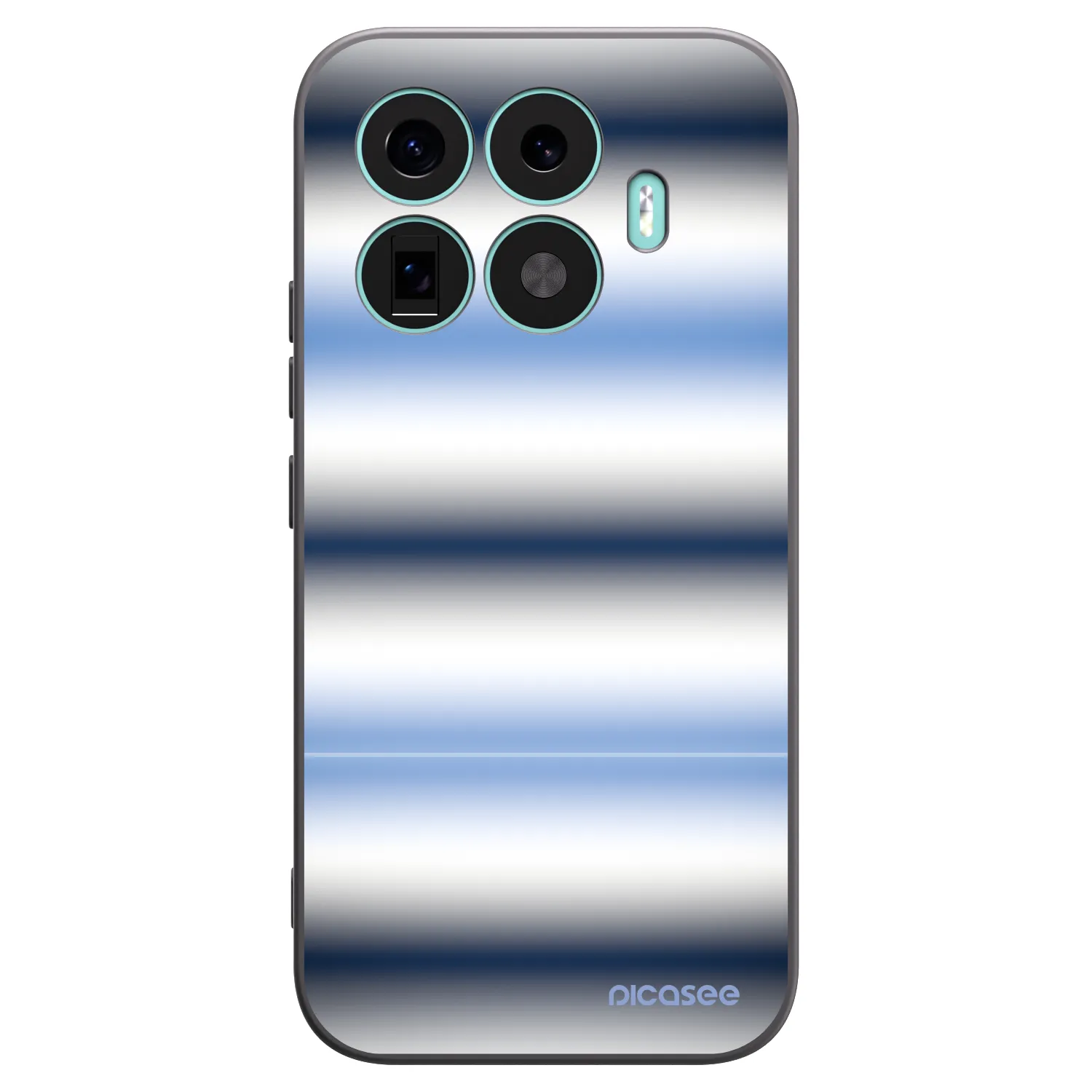 Picasee Μαύρη θήκη σιλικόνης για Xiaomi 17T - Static Lines