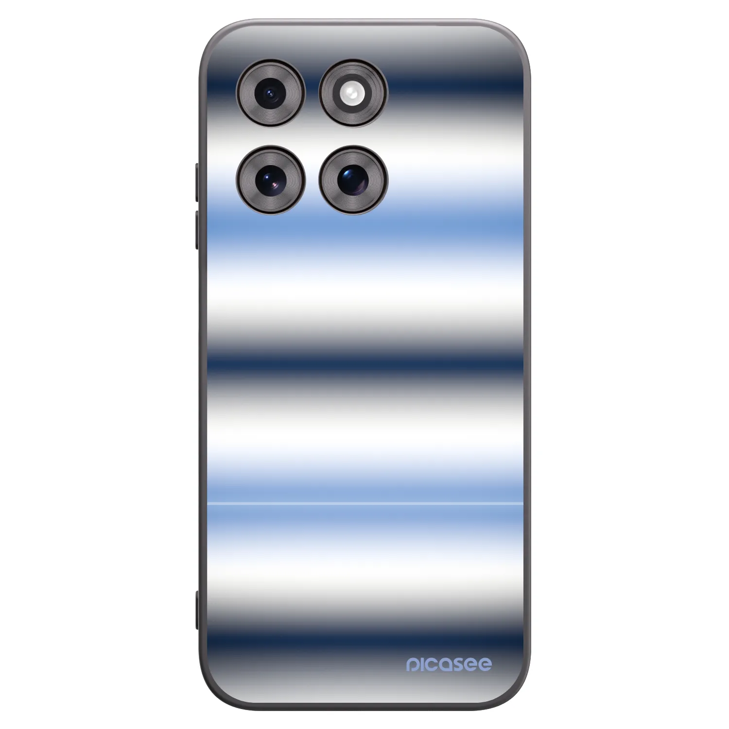Picasee Μαύρη θήκη σιλικόνης για Motorola Moto G77 - Static Lines