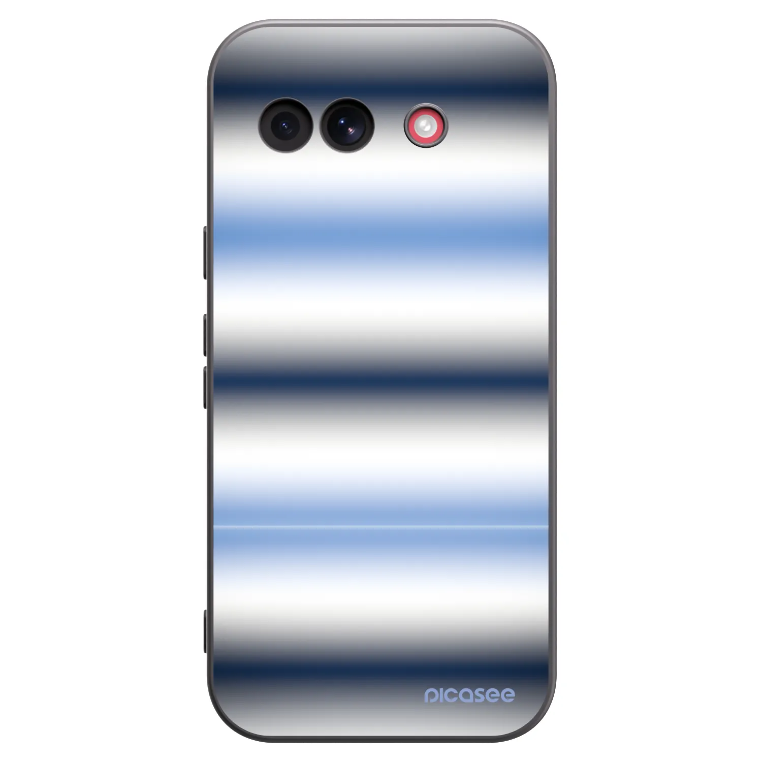 Picasee Μαύρη θήκη σιλικόνης για Google Pixel 10a - Static Lines