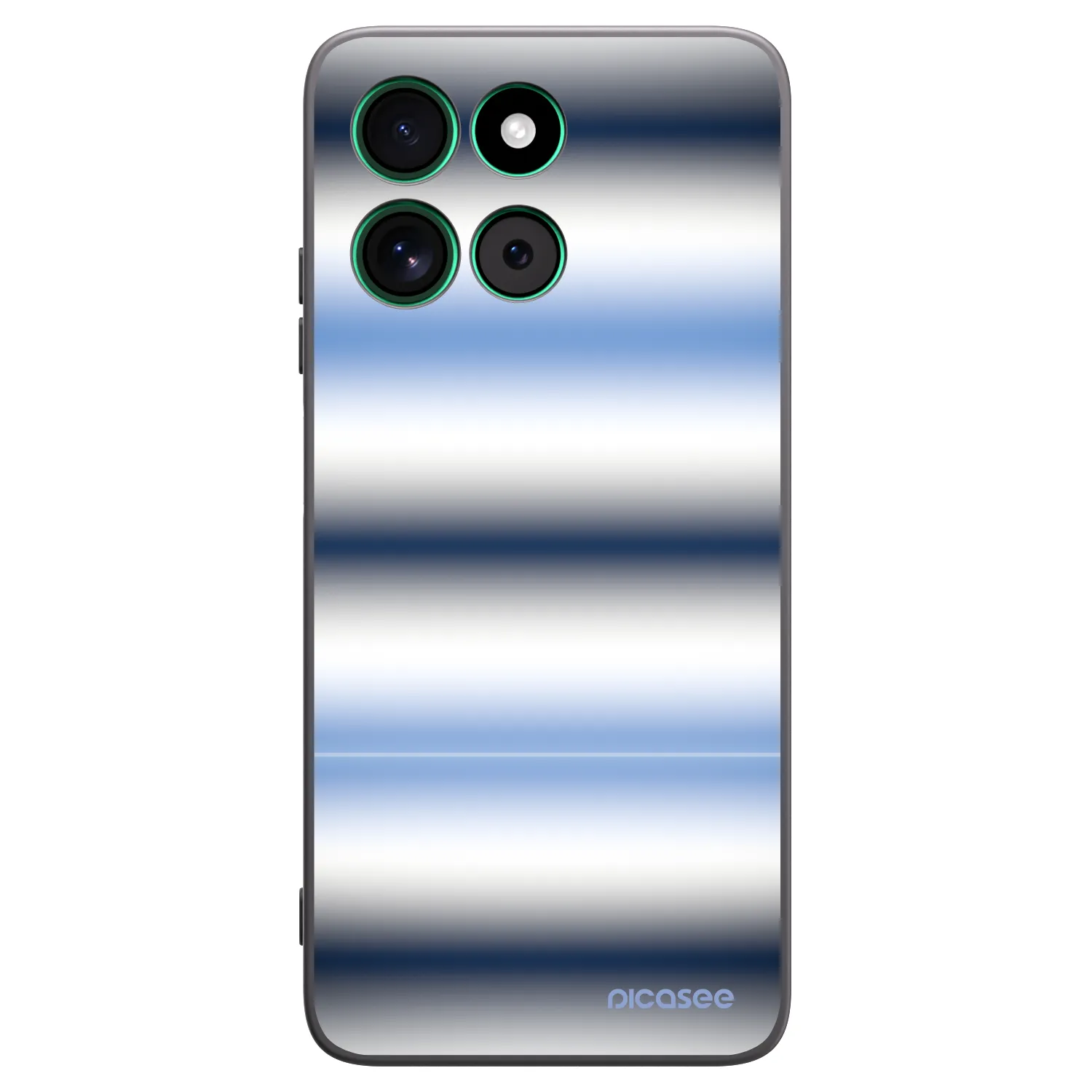 Picasee Μαύρη θήκη σιλικόνης για Motorola Moto G57 Power - Static Lines