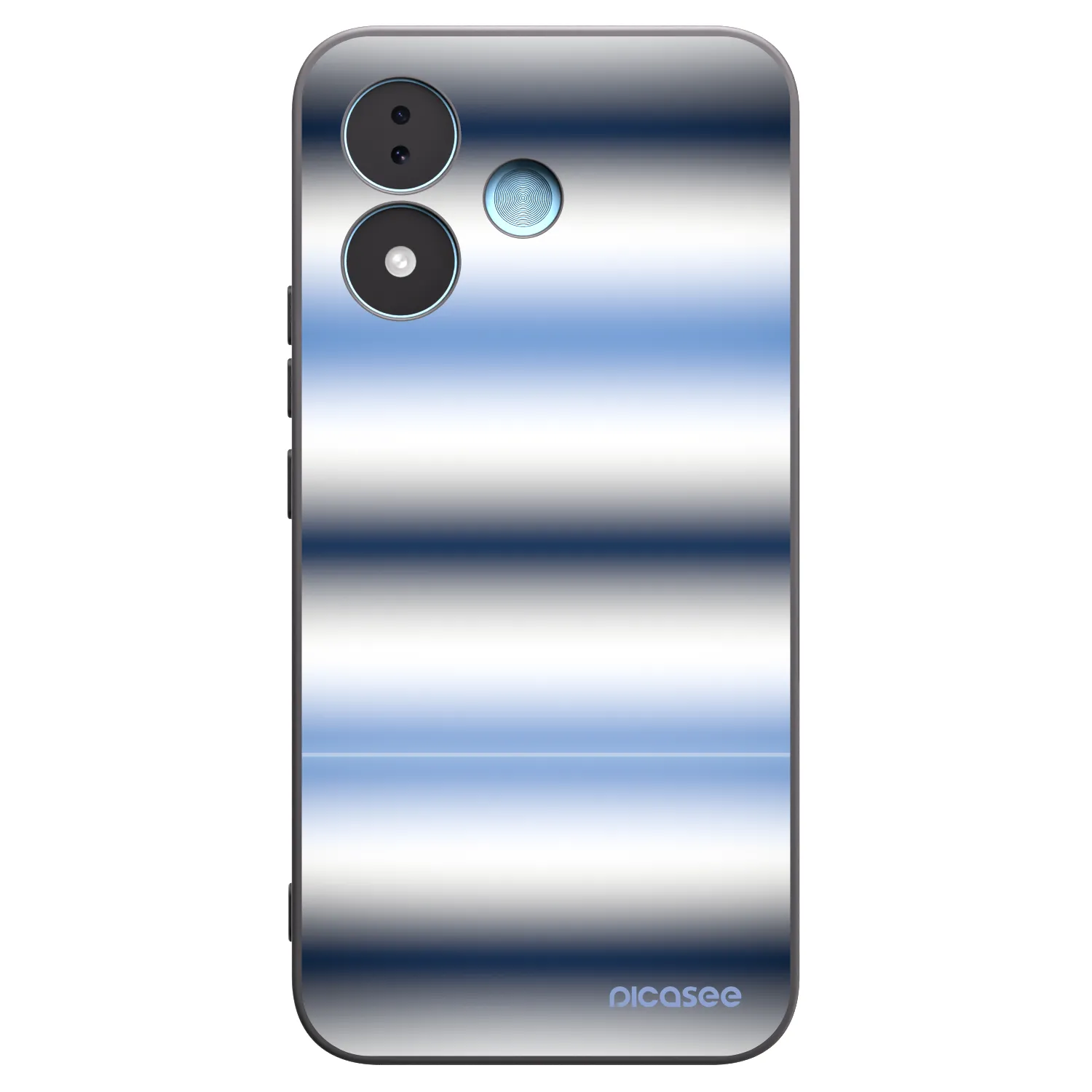 Picasee Μαύρη θήκη σιλικόνης για Xiaomi Redmi Note 17 5G - Static Lines